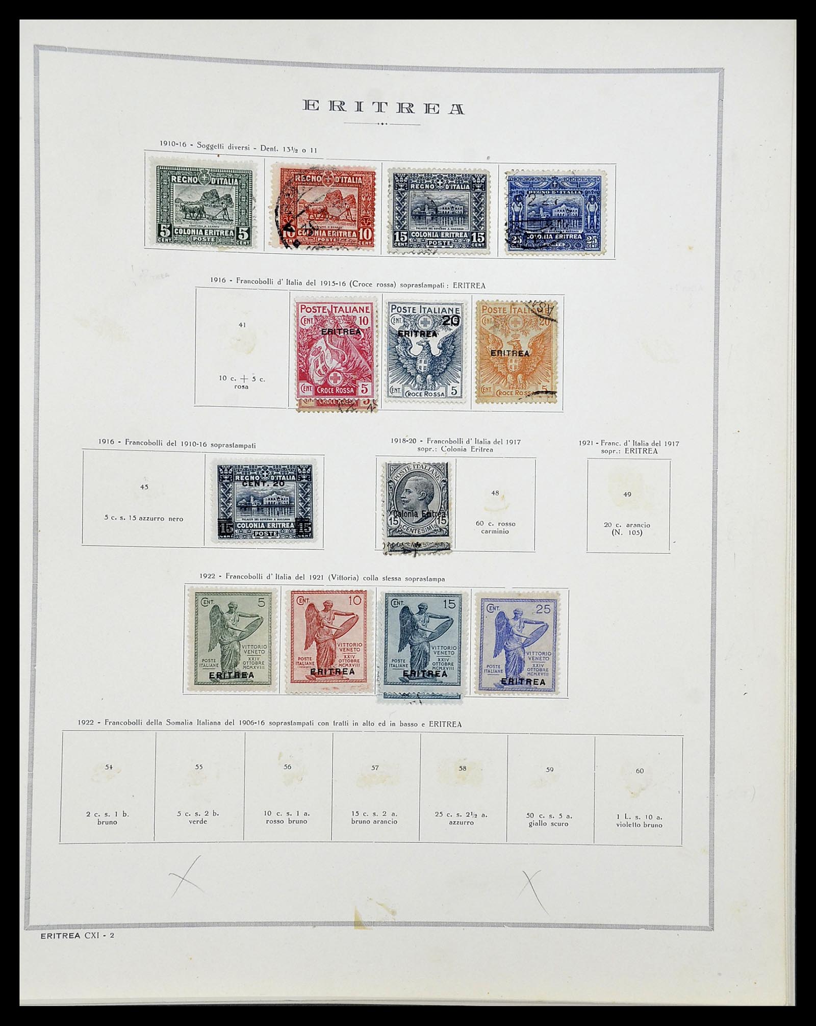 34282 043 - Postzegelverzameling 34282 Italië en gebieden 1852-1940.