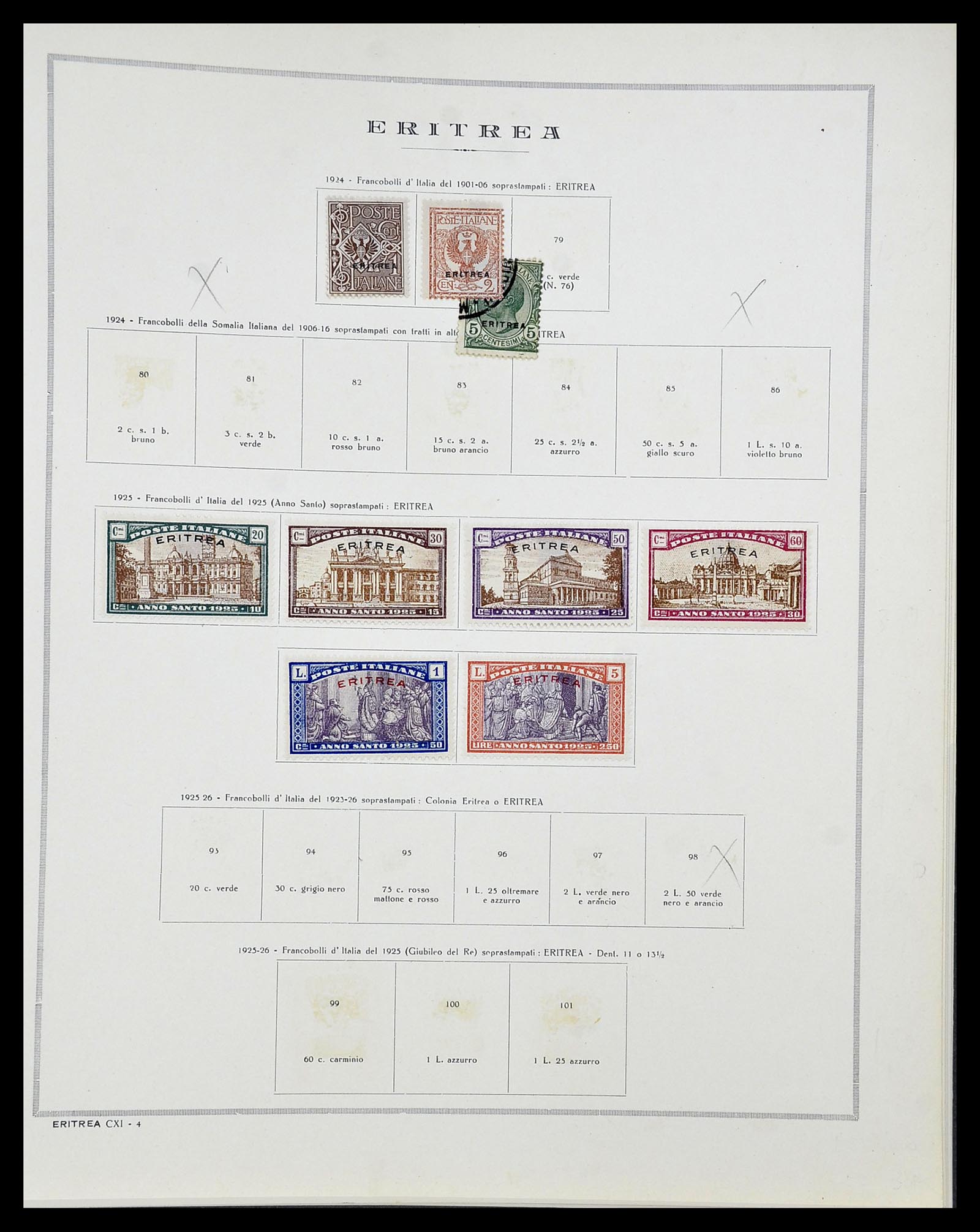 34282 044 - Postzegelverzameling 34282 Italië en gebieden 1852-1940.