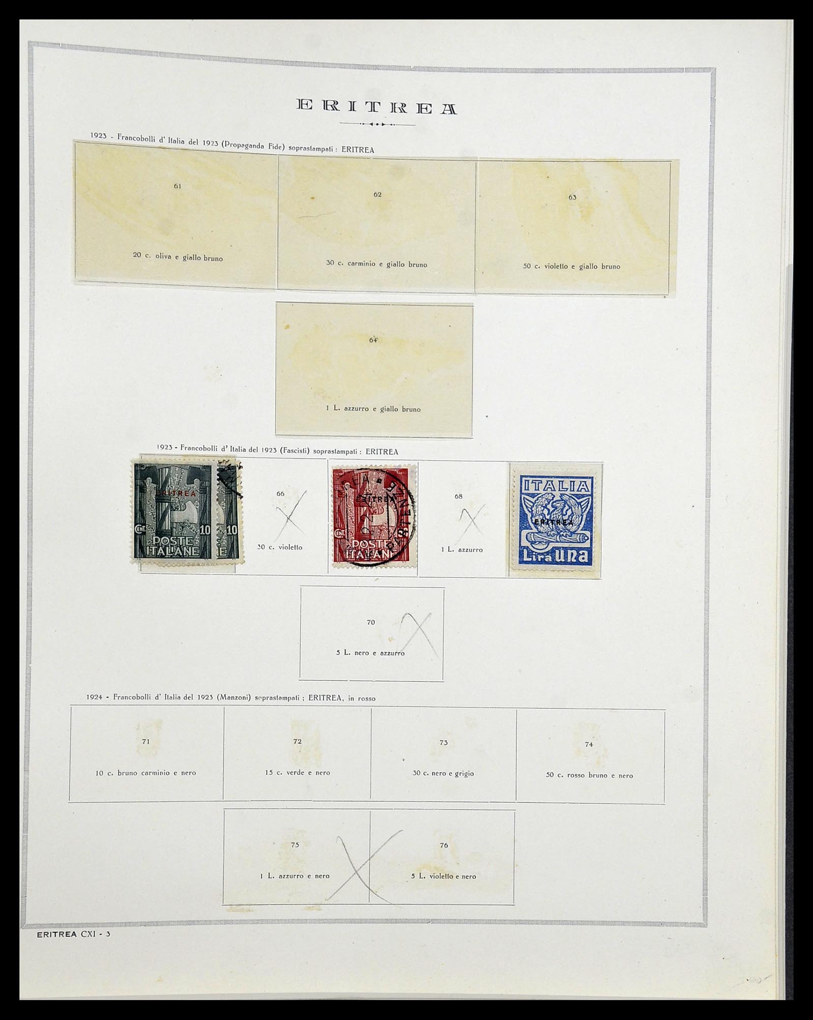 34282 045 - Postzegelverzameling 34282 Italië en gebieden 1852-1940.