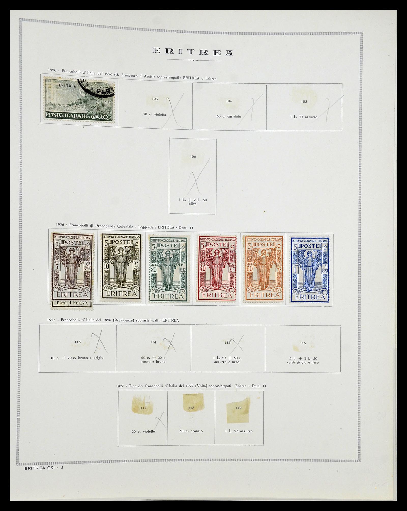 34282 046 - Postzegelverzameling 34282 Italië en gebieden 1852-1940.