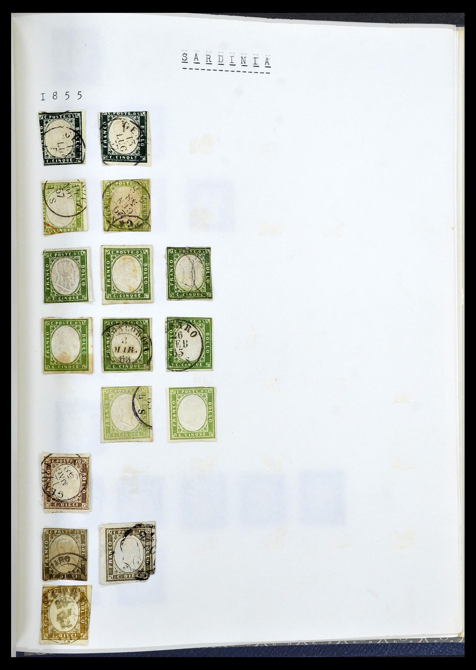 34282 056 - Postzegelverzameling 34282 Italië en gebieden 1852-1940.