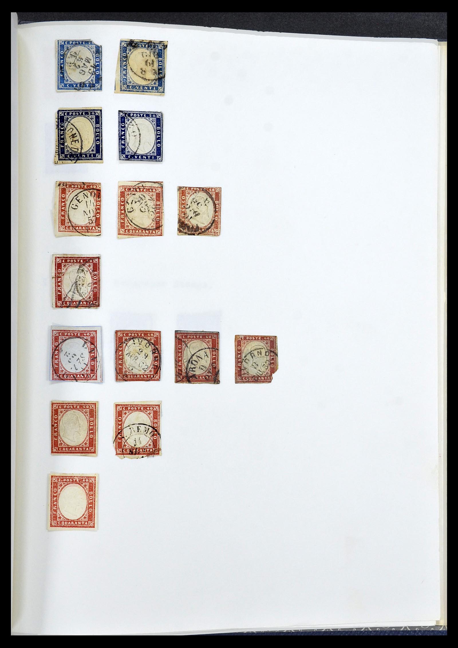 34282 058 - Postzegelverzameling 34282 Italië en gebieden 1852-1940.