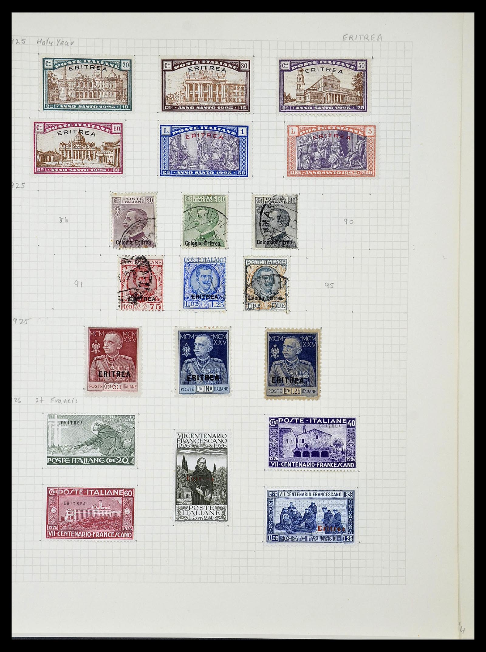 34282 087 - Postzegelverzameling 34282 Italië en gebieden 1852-1940.