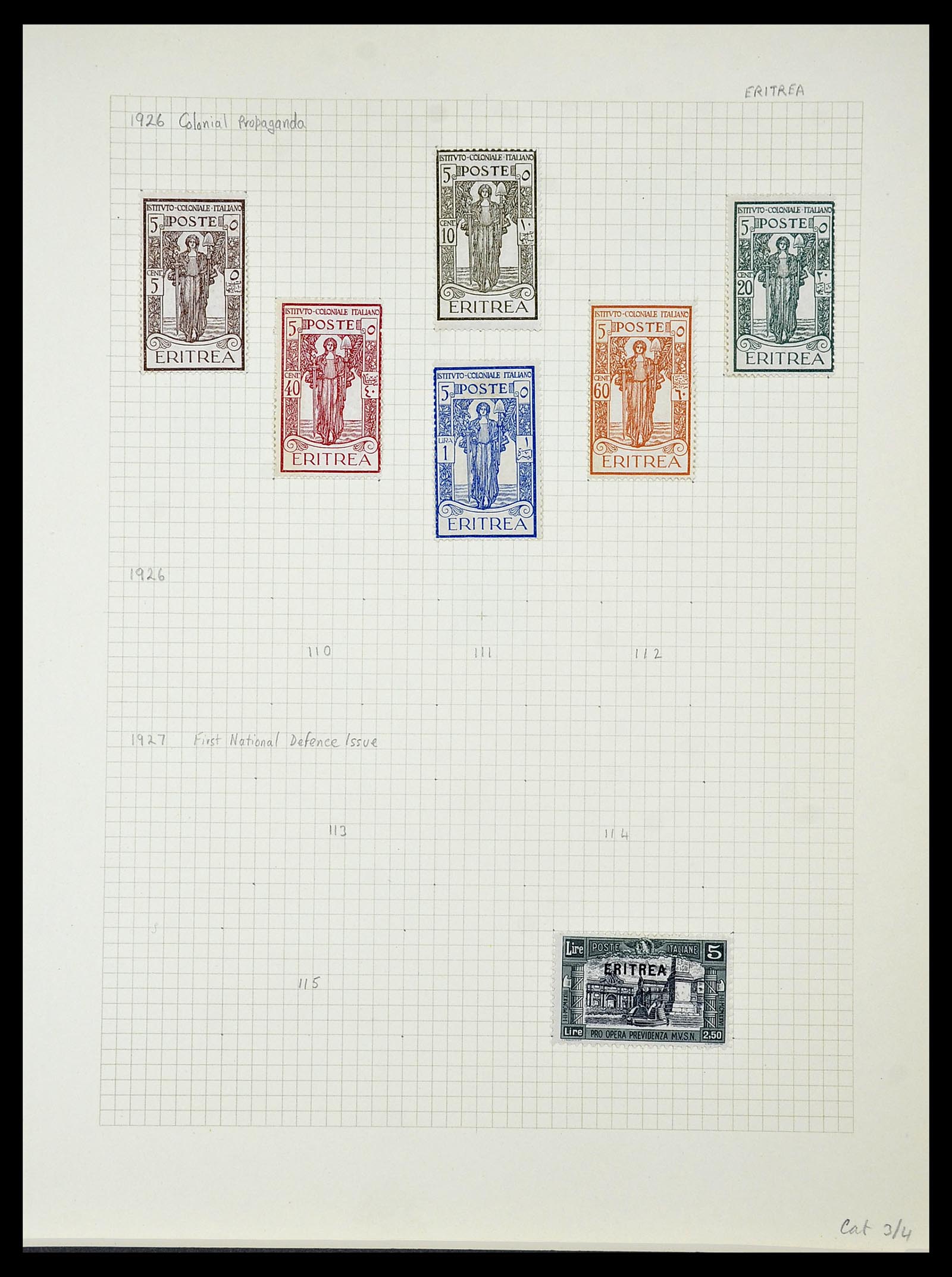 34282 088 - Postzegelverzameling 34282 Italië en gebieden 1852-1940.