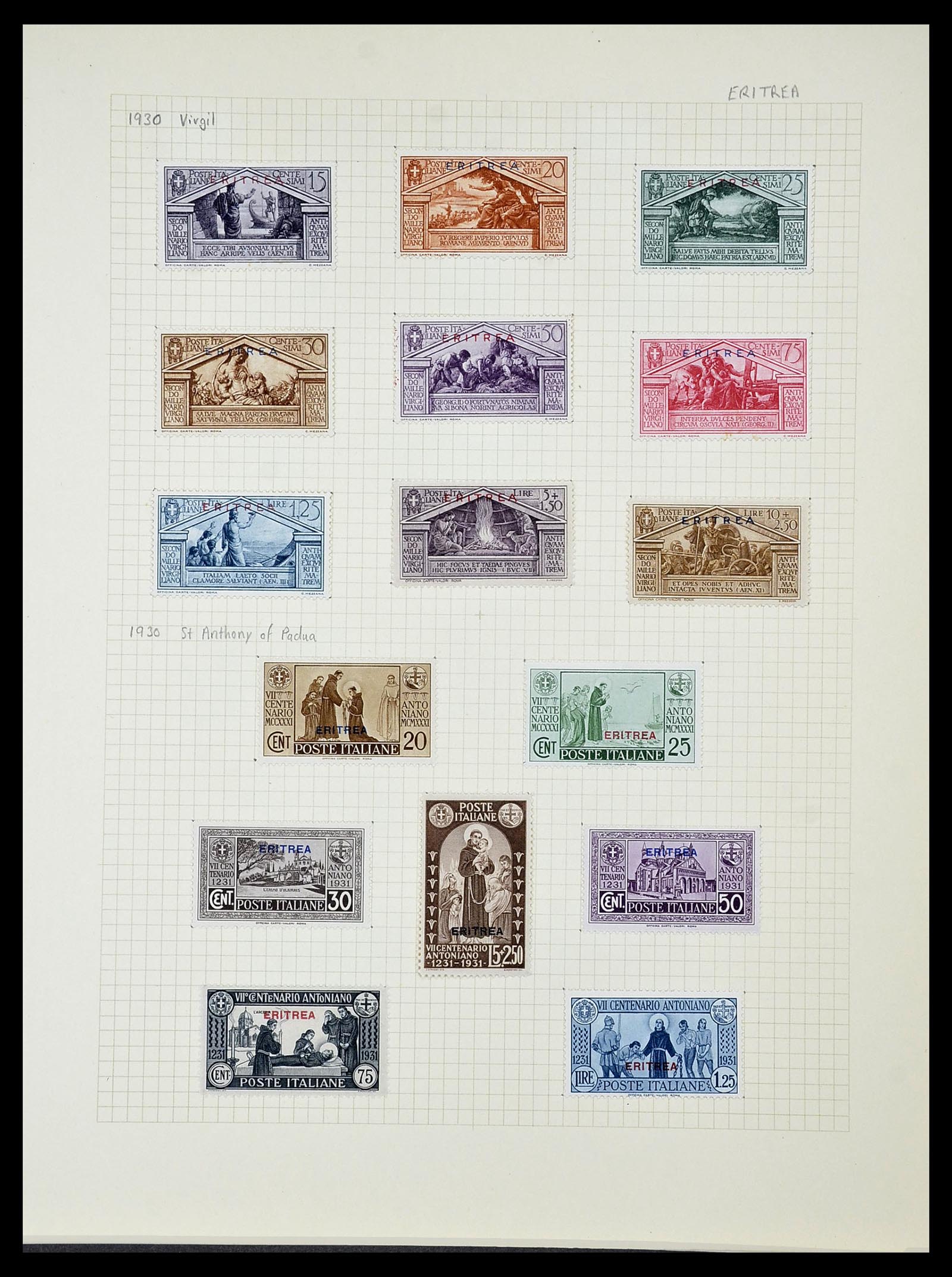 34282 093 - Postzegelverzameling 34282 Italië en gebieden 1852-1940.