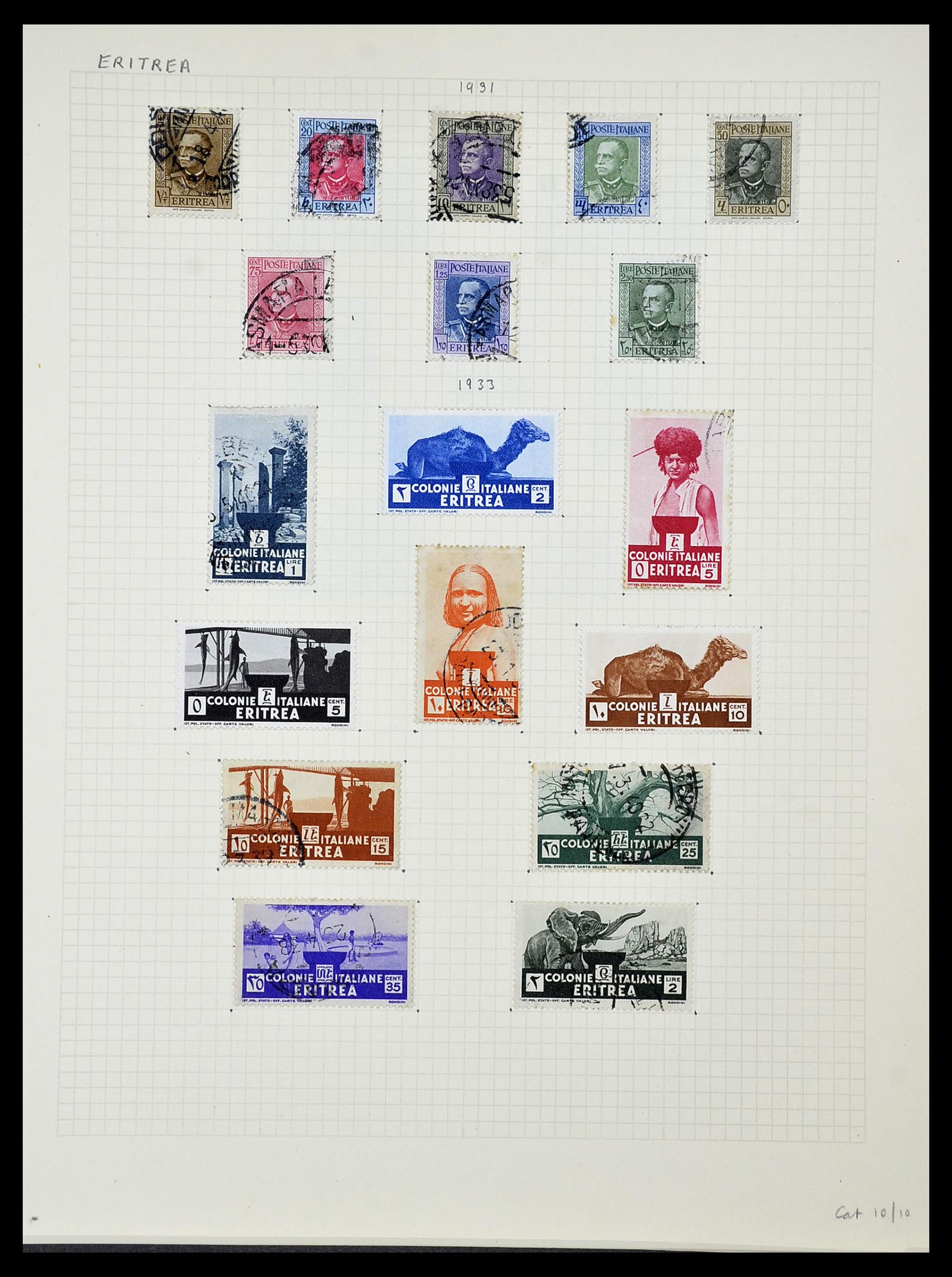34282 094 - Postzegelverzameling 34282 Italië en gebieden 1852-1940.