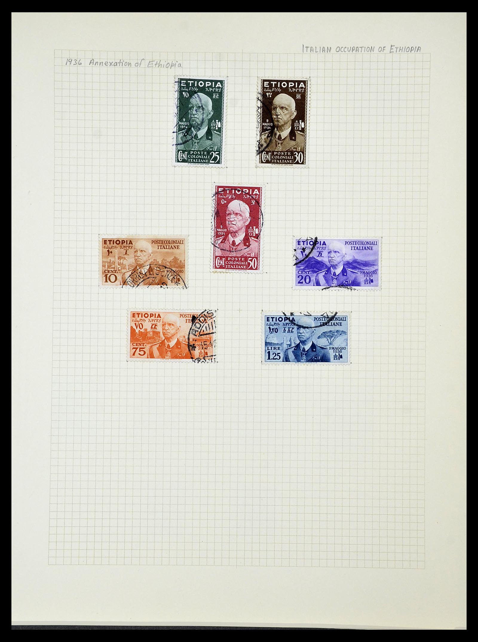 34282 100 - Postzegelverzameling 34282 Italië en gebieden 1852-1940.