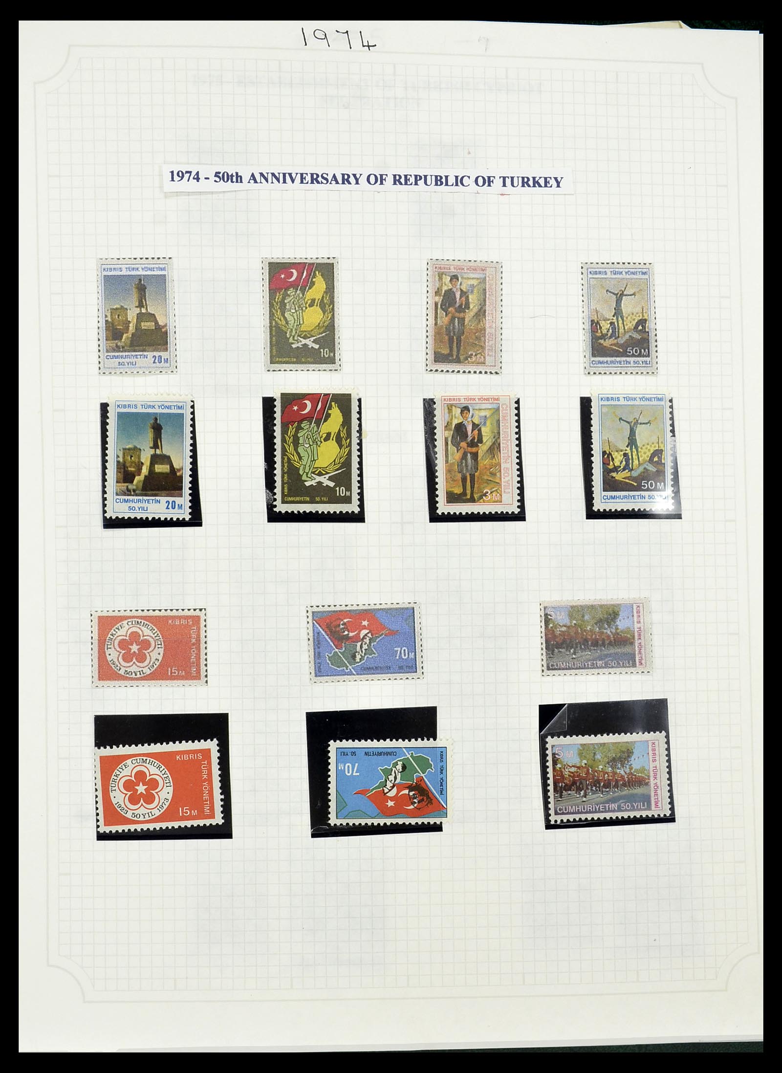 34283 130 - Postzegelverzameling 34283 Cyprus 1881-2017.