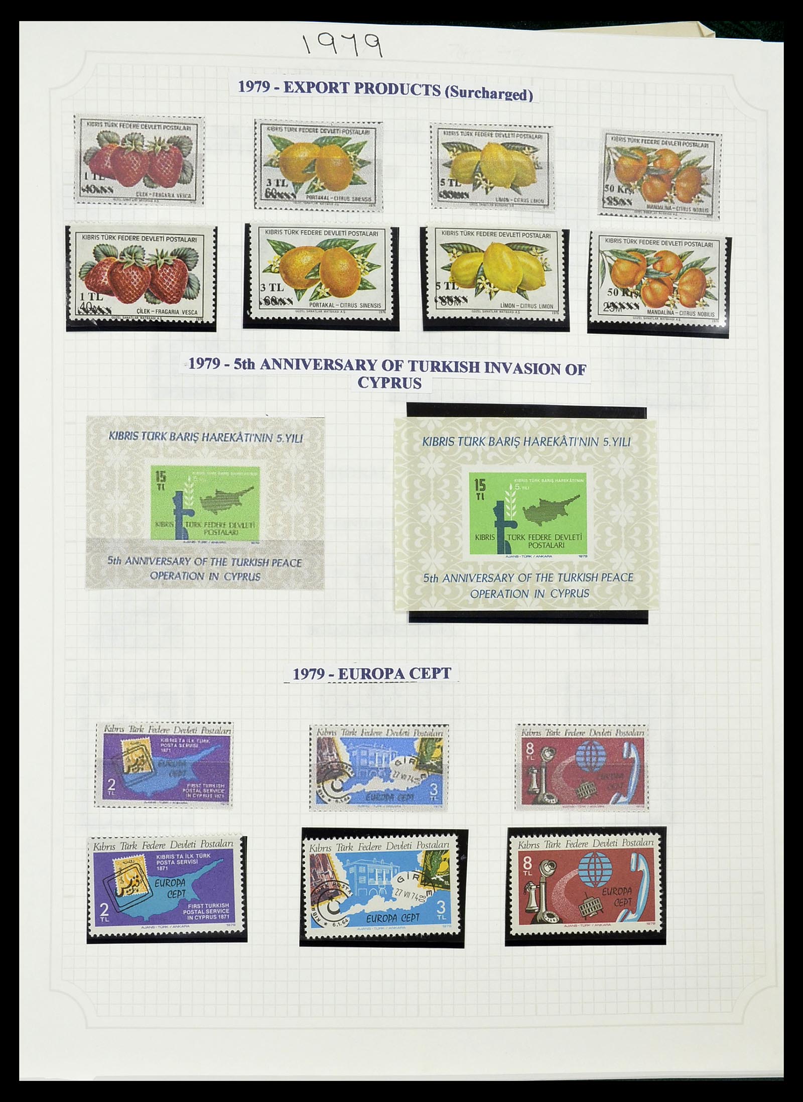 34283 139 - Postzegelverzameling 34283 Cyprus 1881-2017.