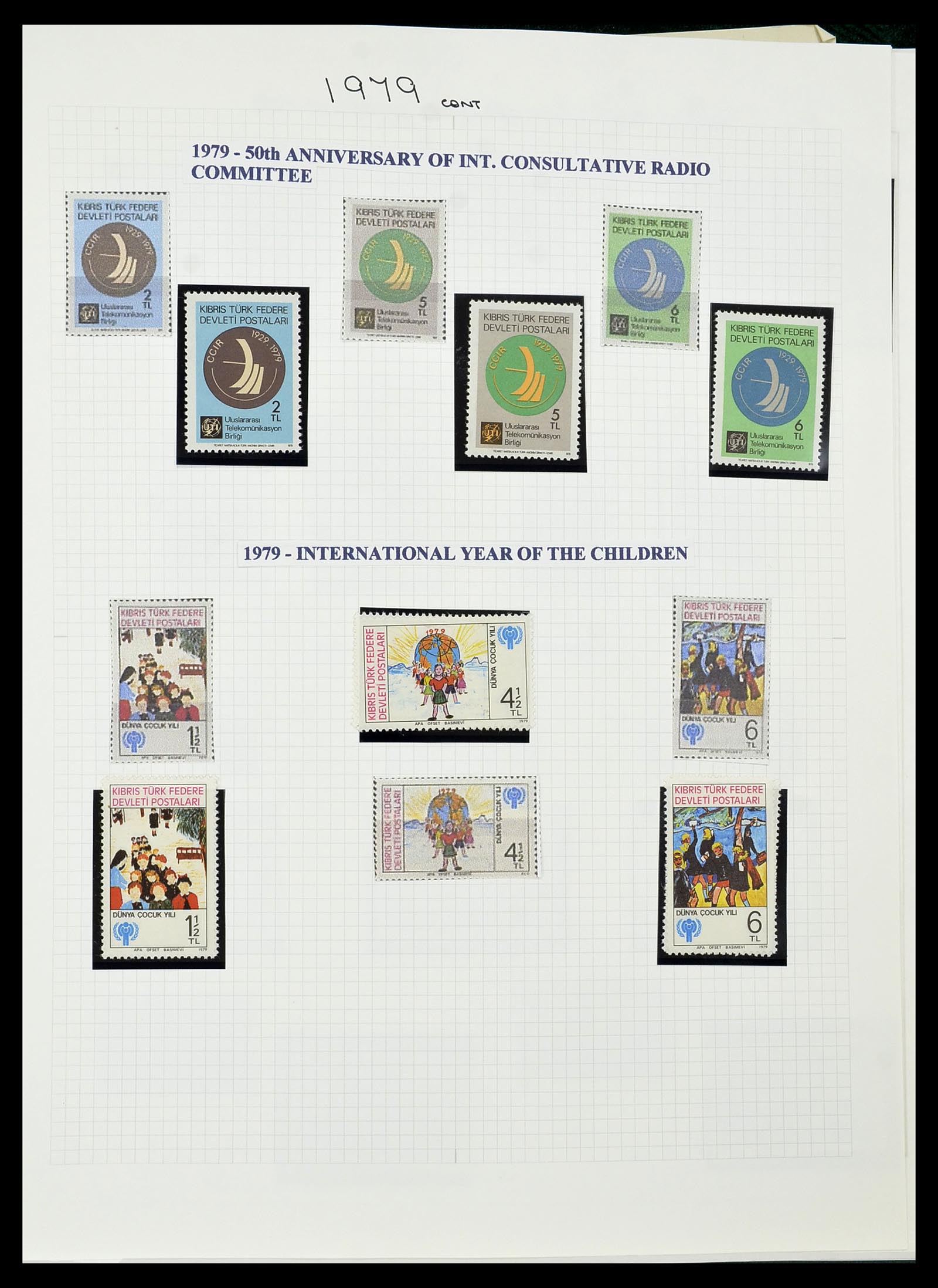 34283 140 - Postzegelverzameling 34283 Cyprus 1881-2017.