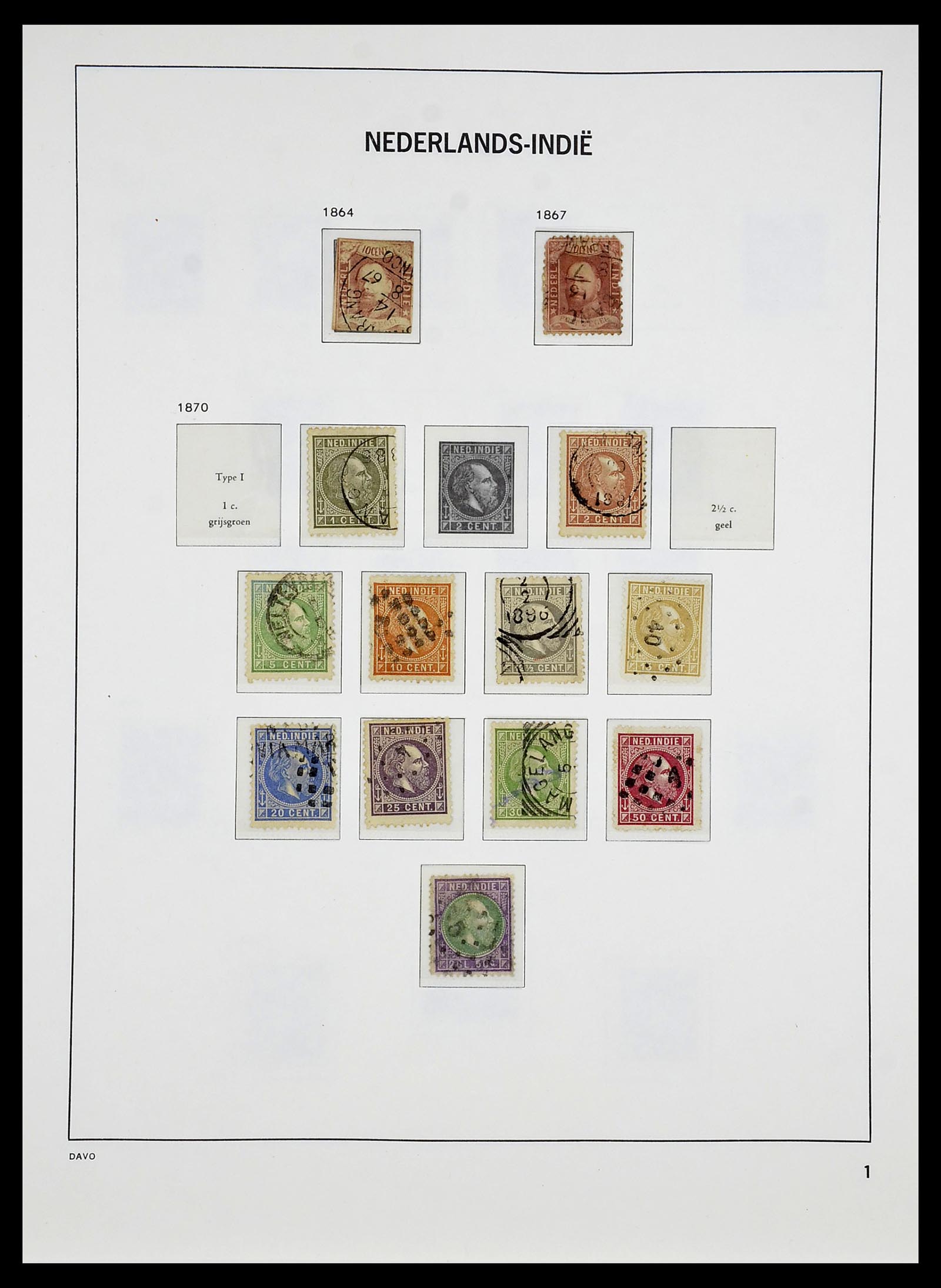 34284 001 - Postzegelverzameling 34284 Nederlandse Gebieden 1864-1985.