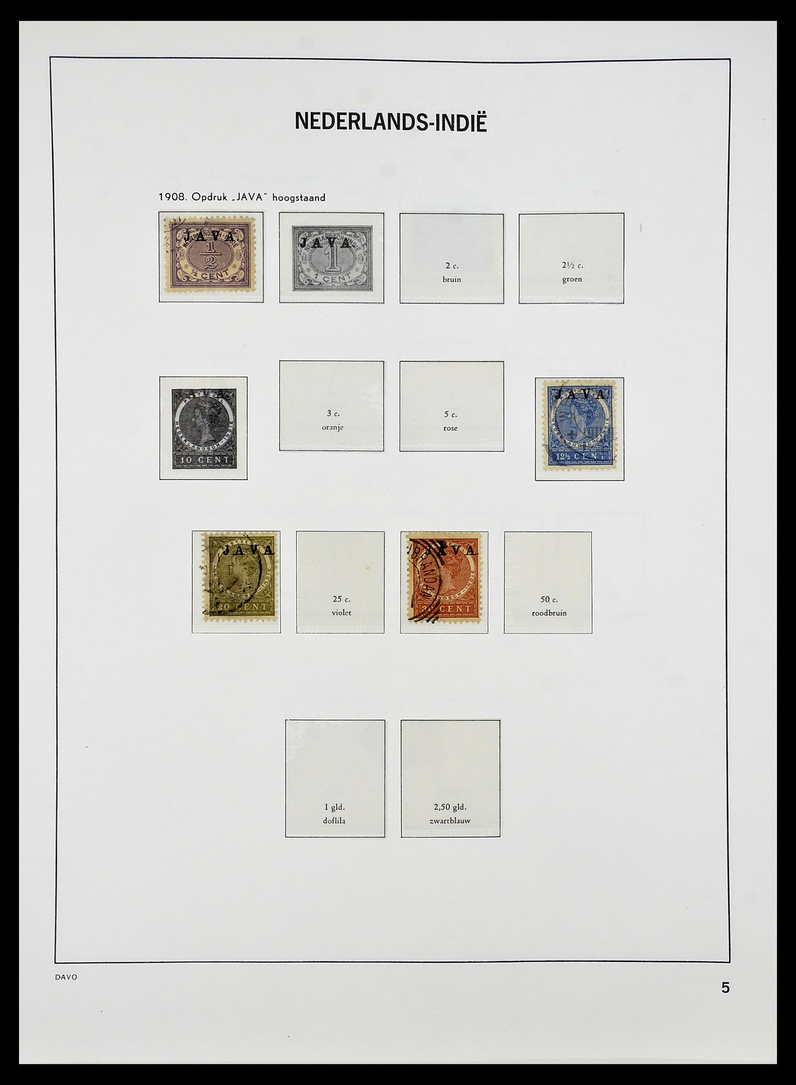 34284 005 - Postzegelverzameling 34284 Nederlandse Gebieden 1864-1985.