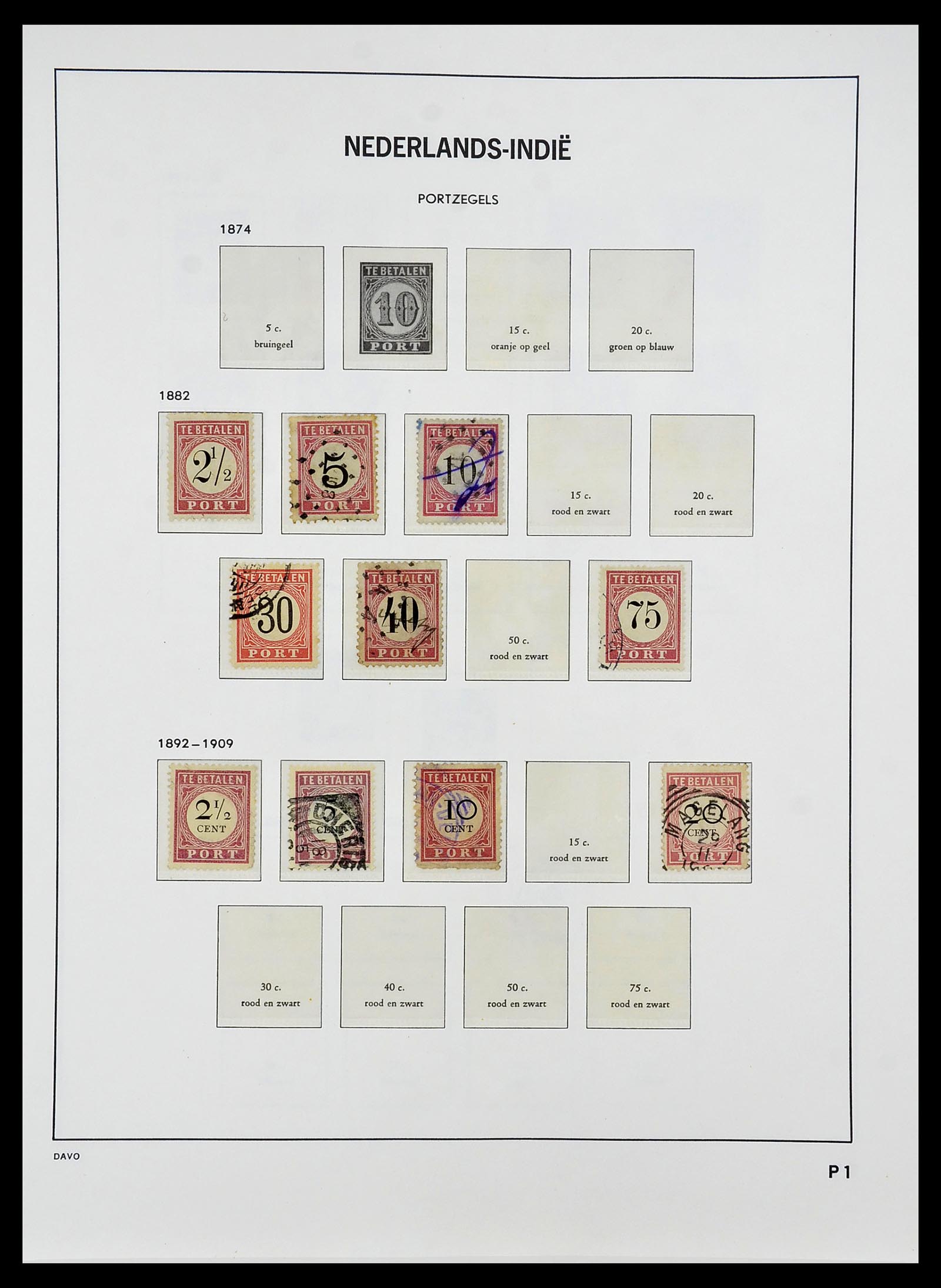 34284 025 - Postzegelverzameling 34284 Nederlandse Gebieden 1864-1985.