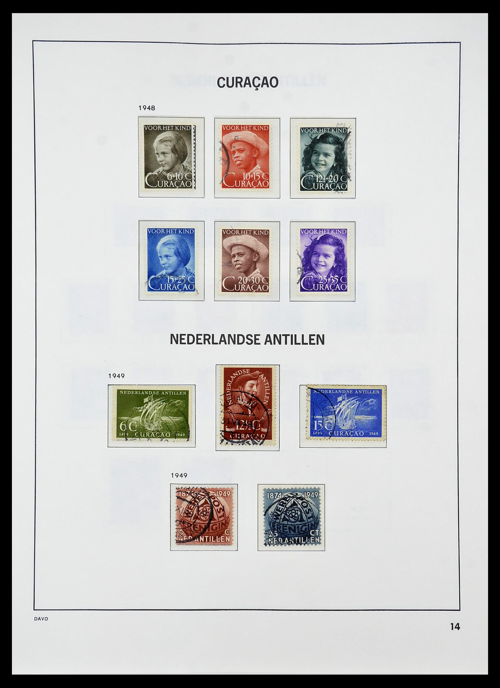 34284 052 - Stamp collection 34284 Dutch territories 1864-1985.