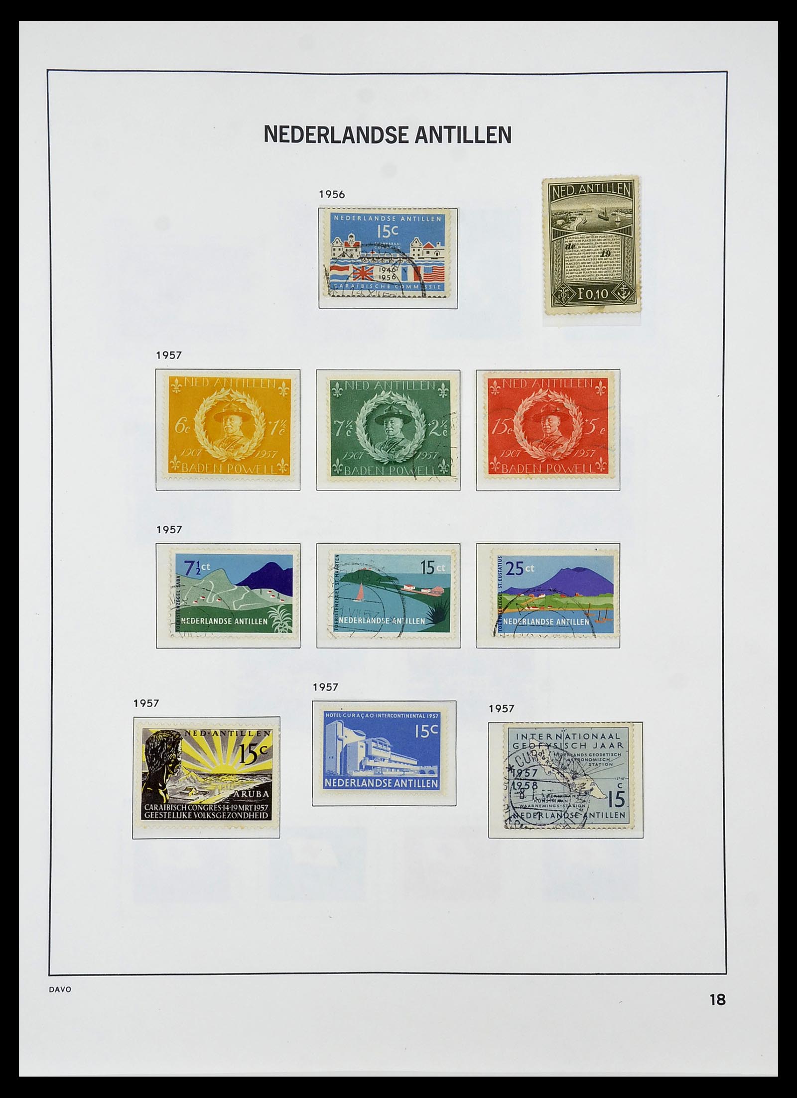 34284 056 - Stamp collection 34284 Dutch territories 1864-1985.