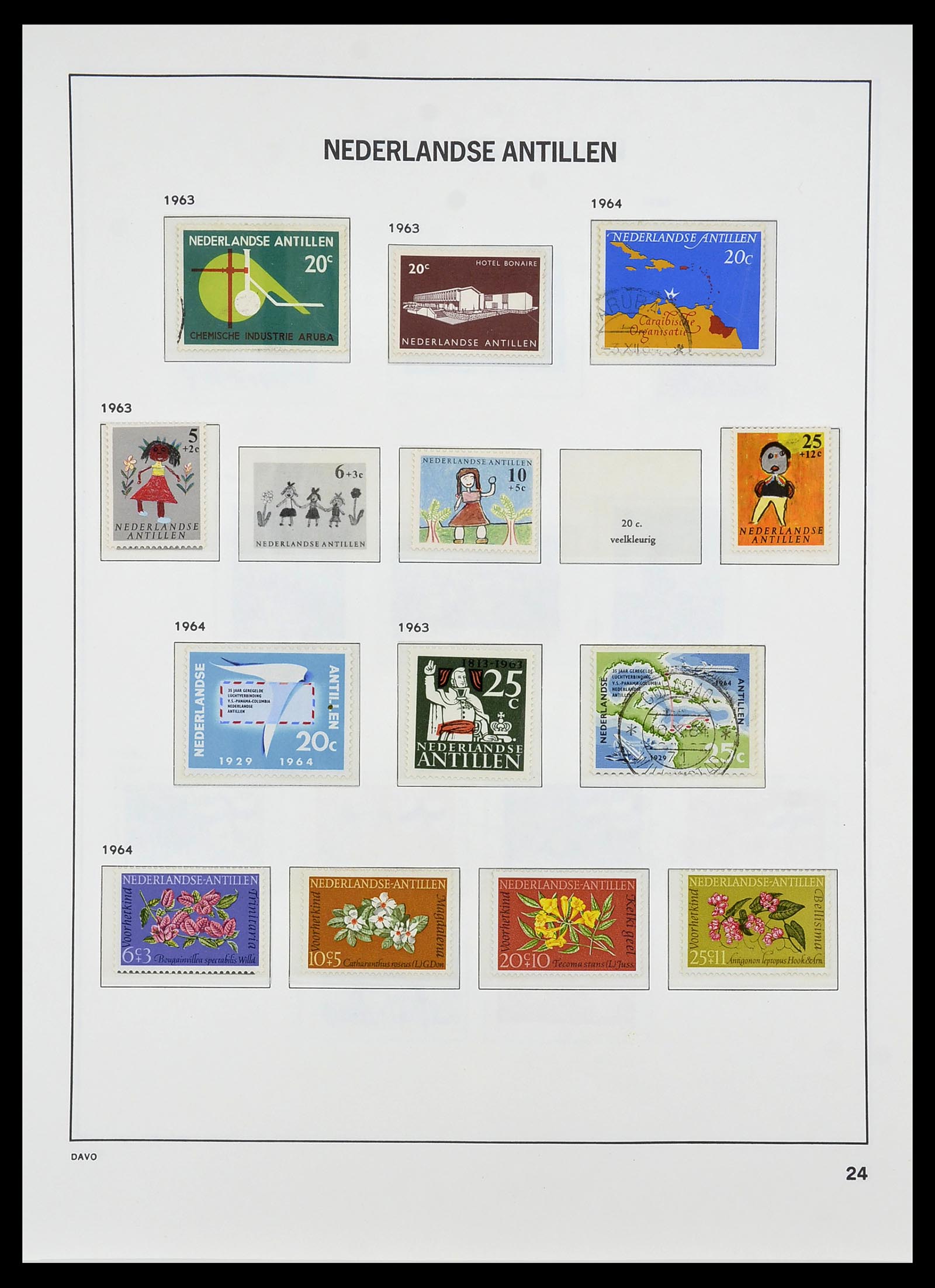 34284 063 - Postzegelverzameling 34284 Nederlandse Gebieden 1864-1985.