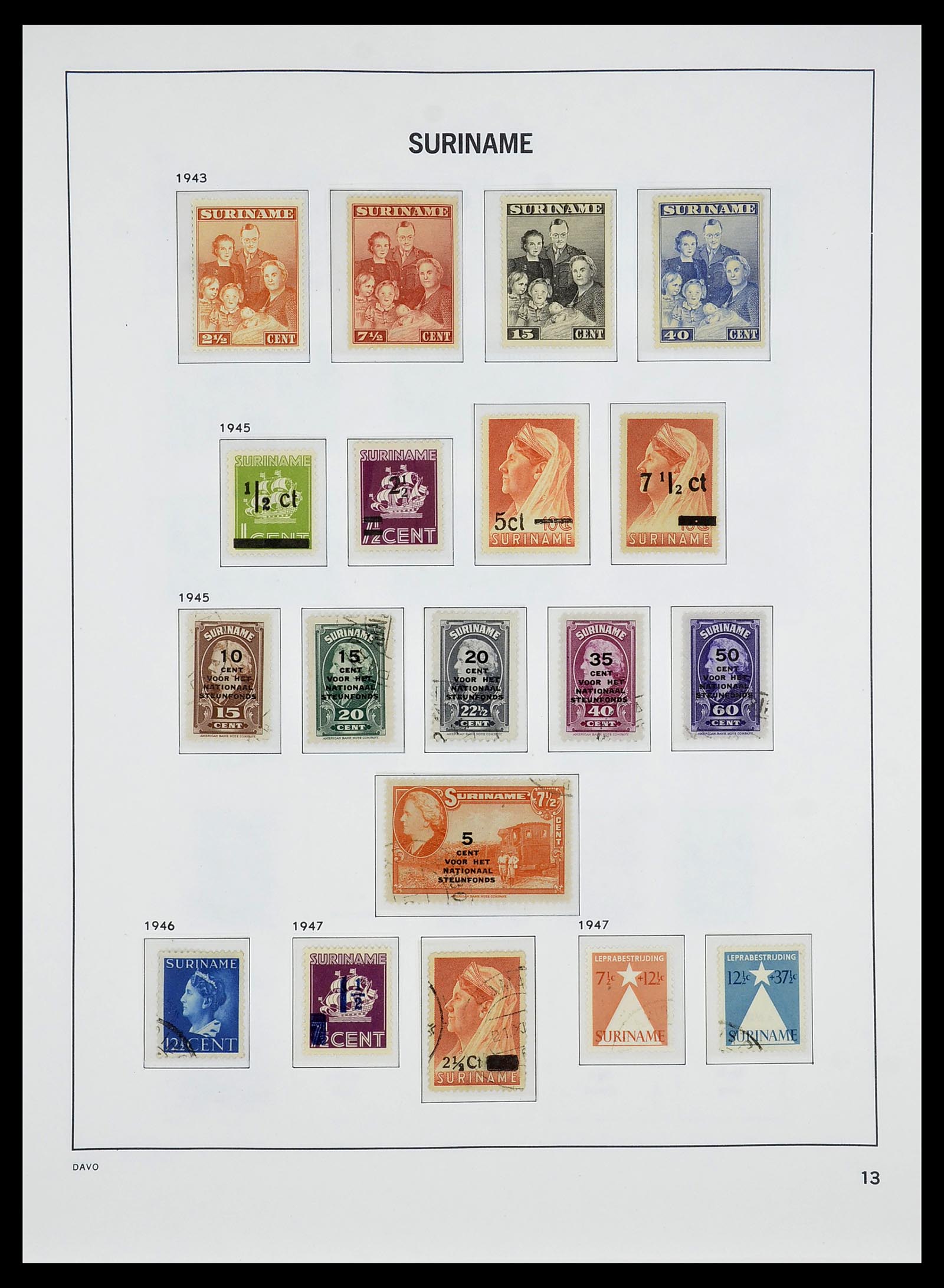 34284 147 - Stamp collection 34284 Dutch territories 1864-1985.