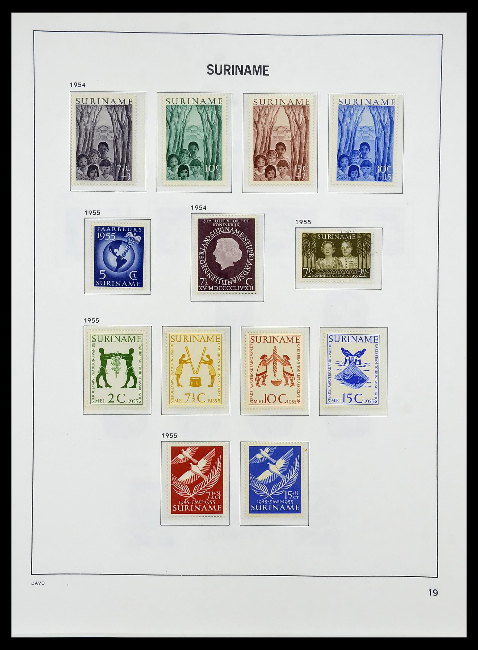 34284 153 - Stamp collection 34284 Dutch territories 1864-1985.