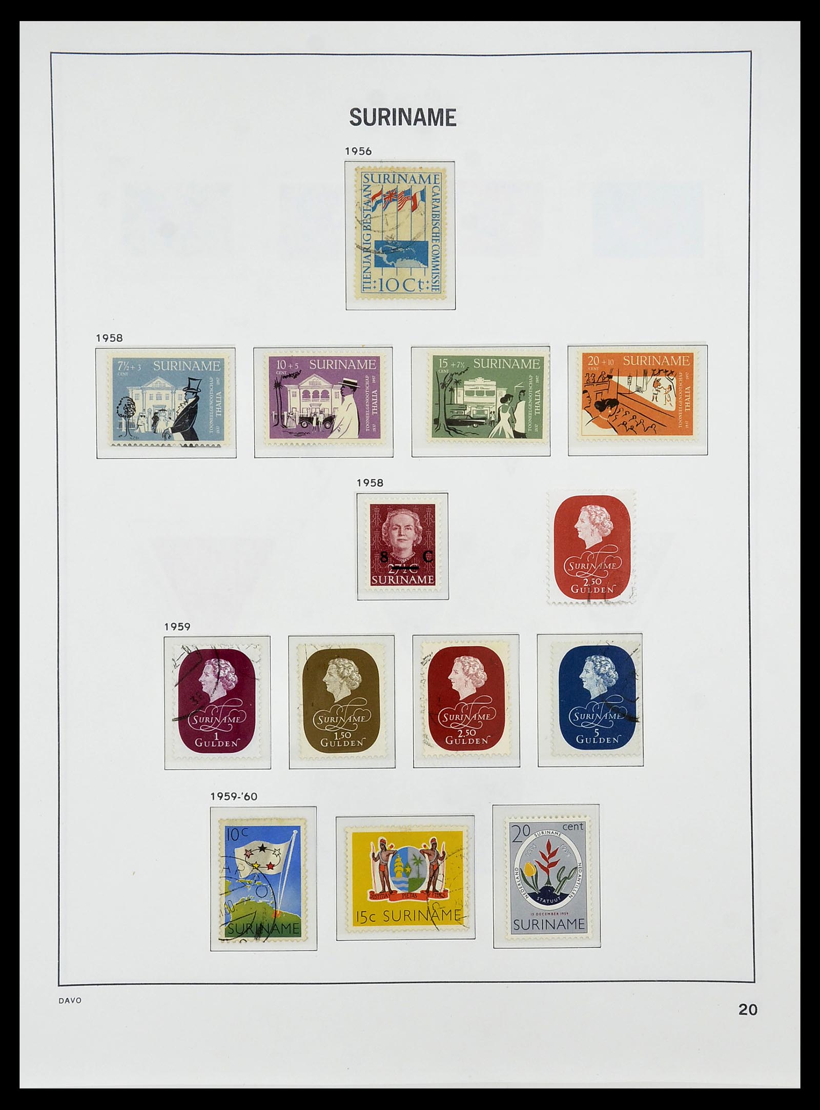 34284 154 - Postzegelverzameling 34284 Nederlandse Gebieden 1864-1985.