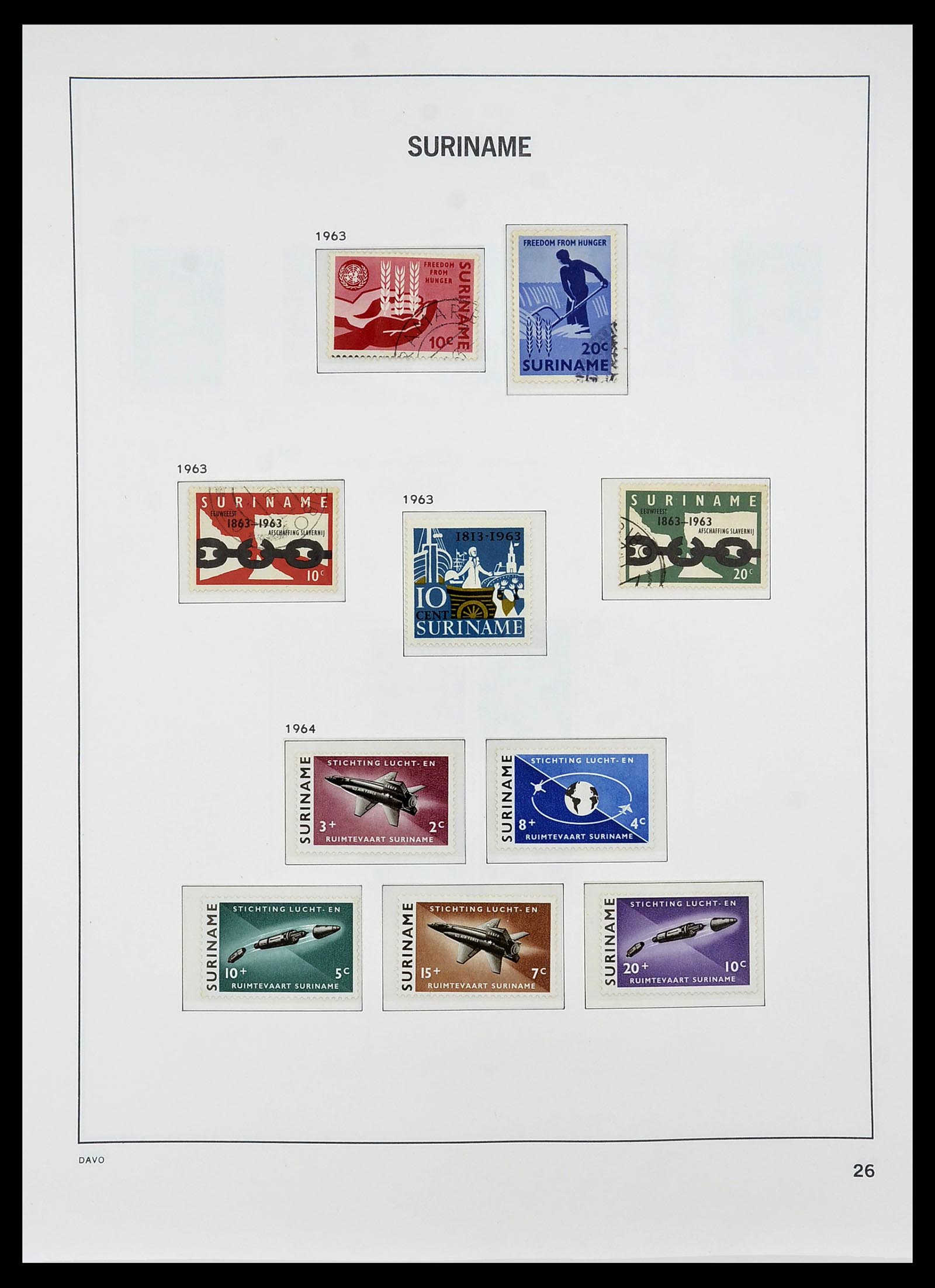 34284 160 - Stamp collection 34284 Dutch territories 1864-1985.