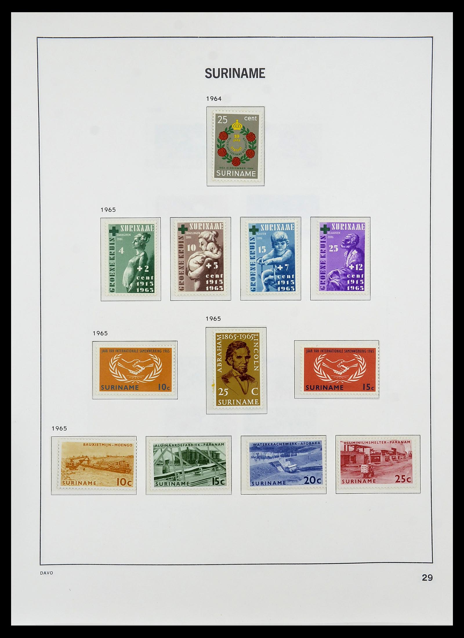 34284 163 - Stamp collection 34284 Dutch territories 1864-1985.
