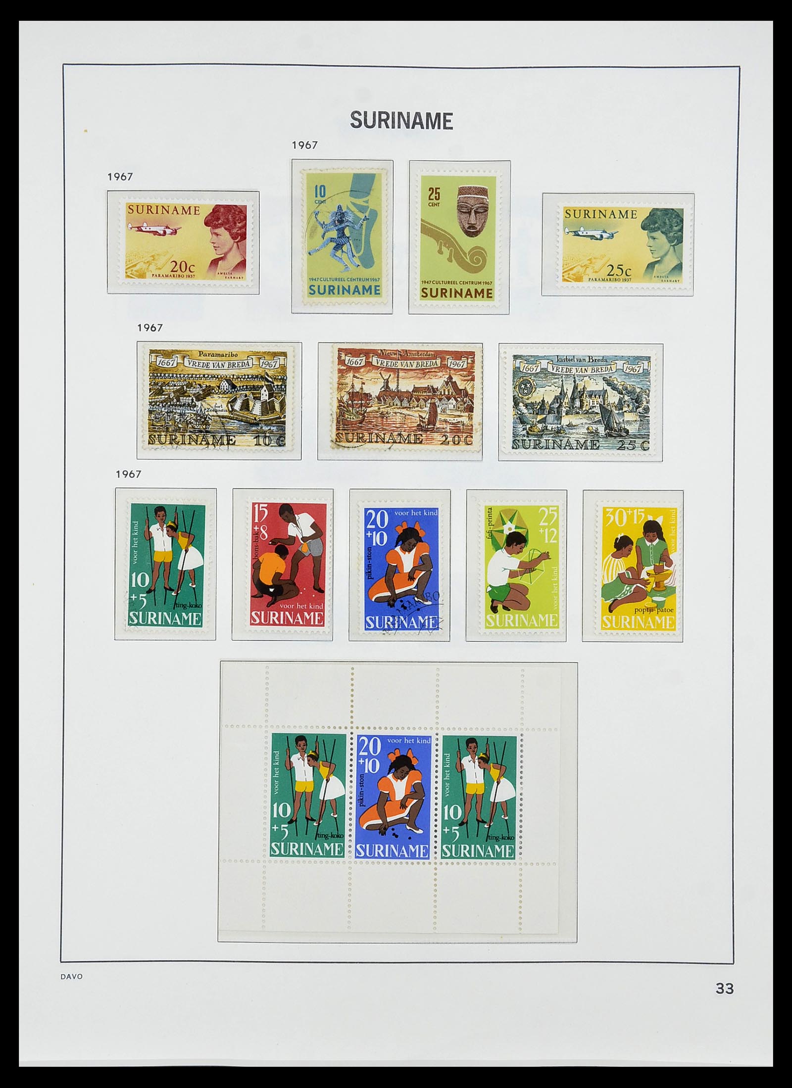 34284 168 - Stamp collection 34284 Dutch territories 1864-1985.