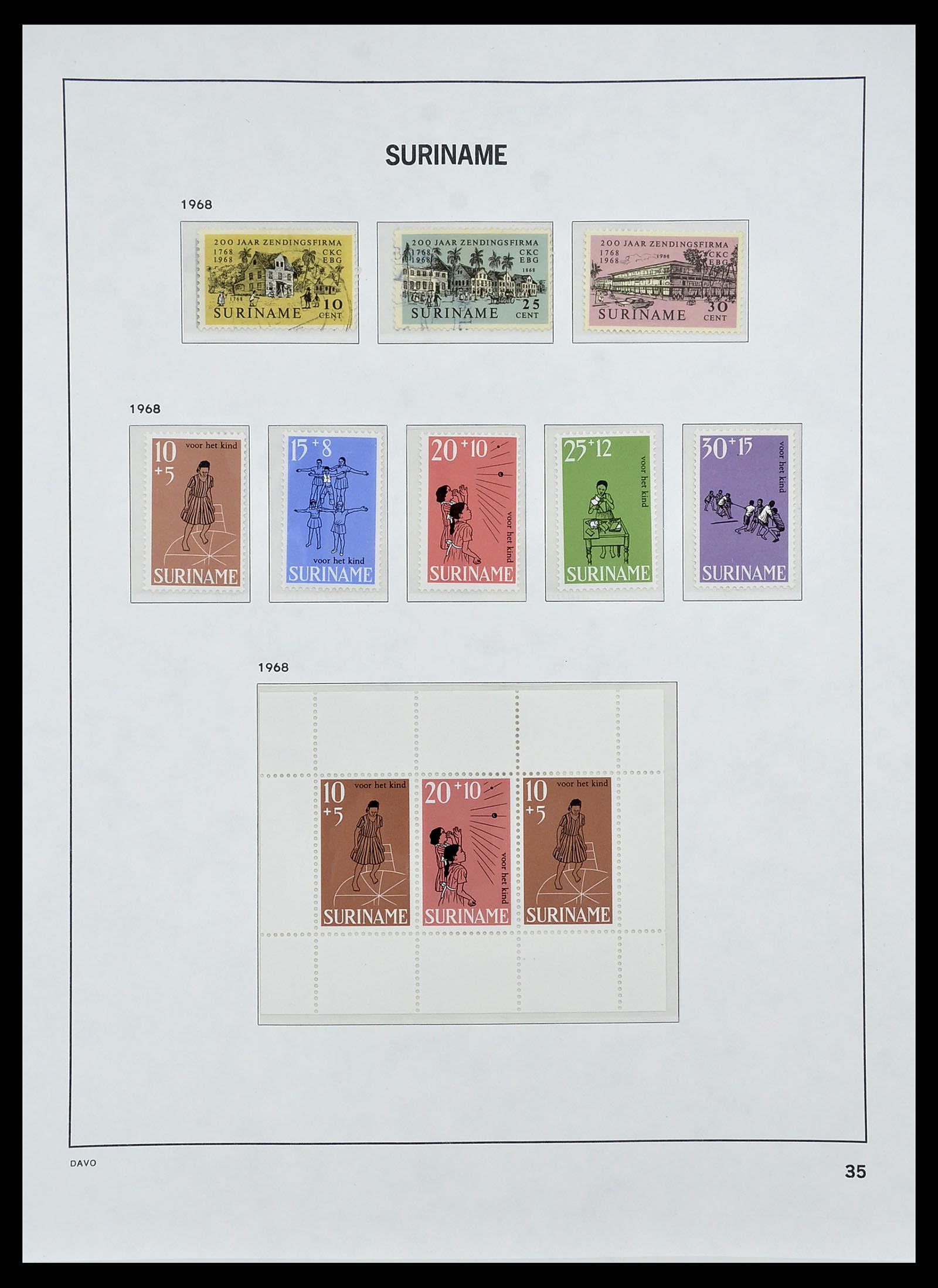 34284 170 - Stamp collection 34284 Dutch territories 1864-1985.