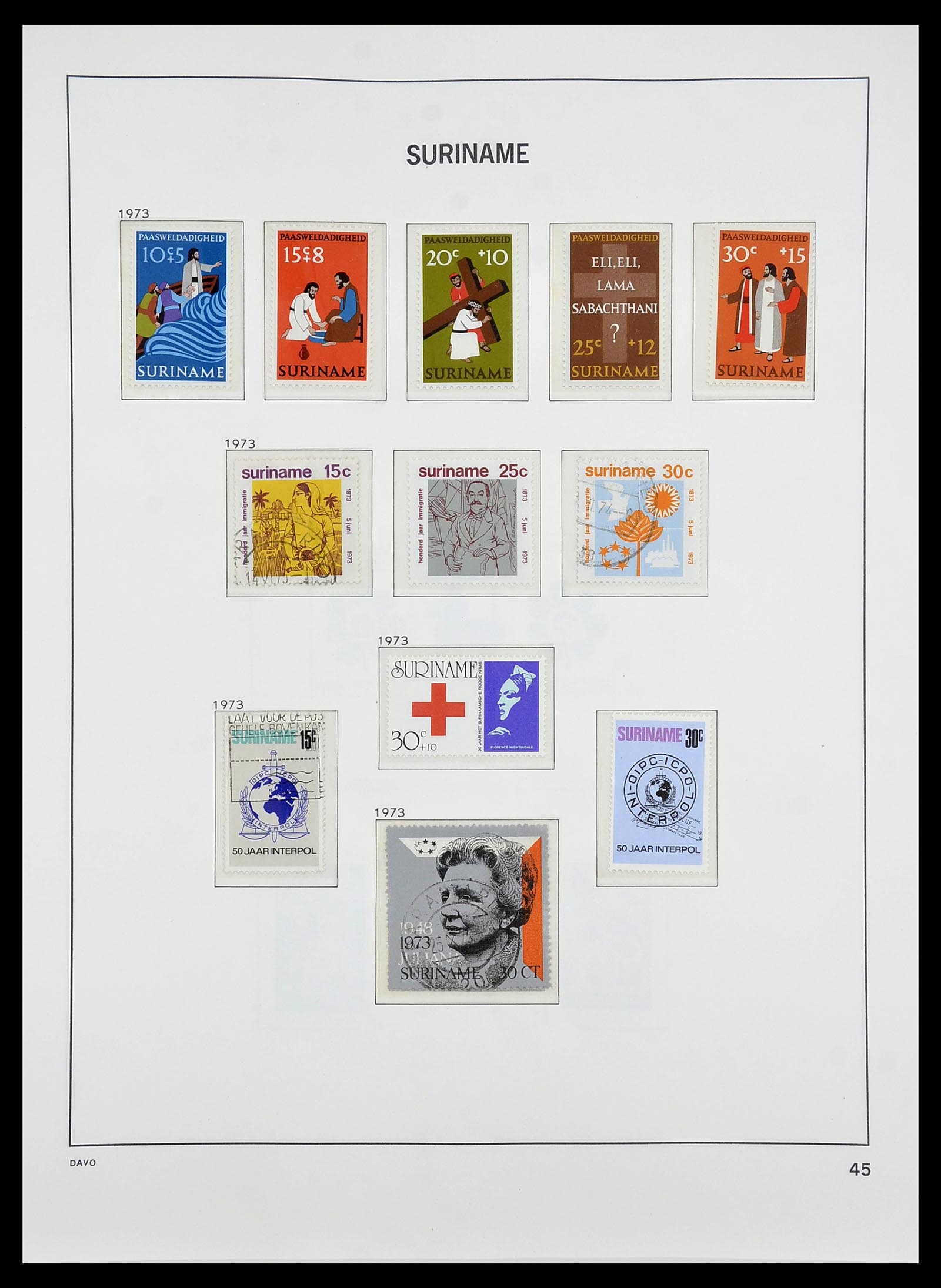 34284 180 - Stamp collection 34284 Dutch territories 1864-1985.
