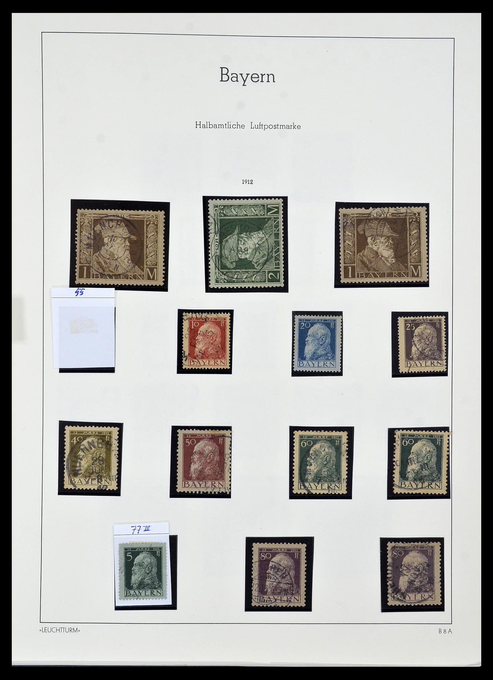 34287 010 - Stamp collection 34287 Bavaria 1849-1920.