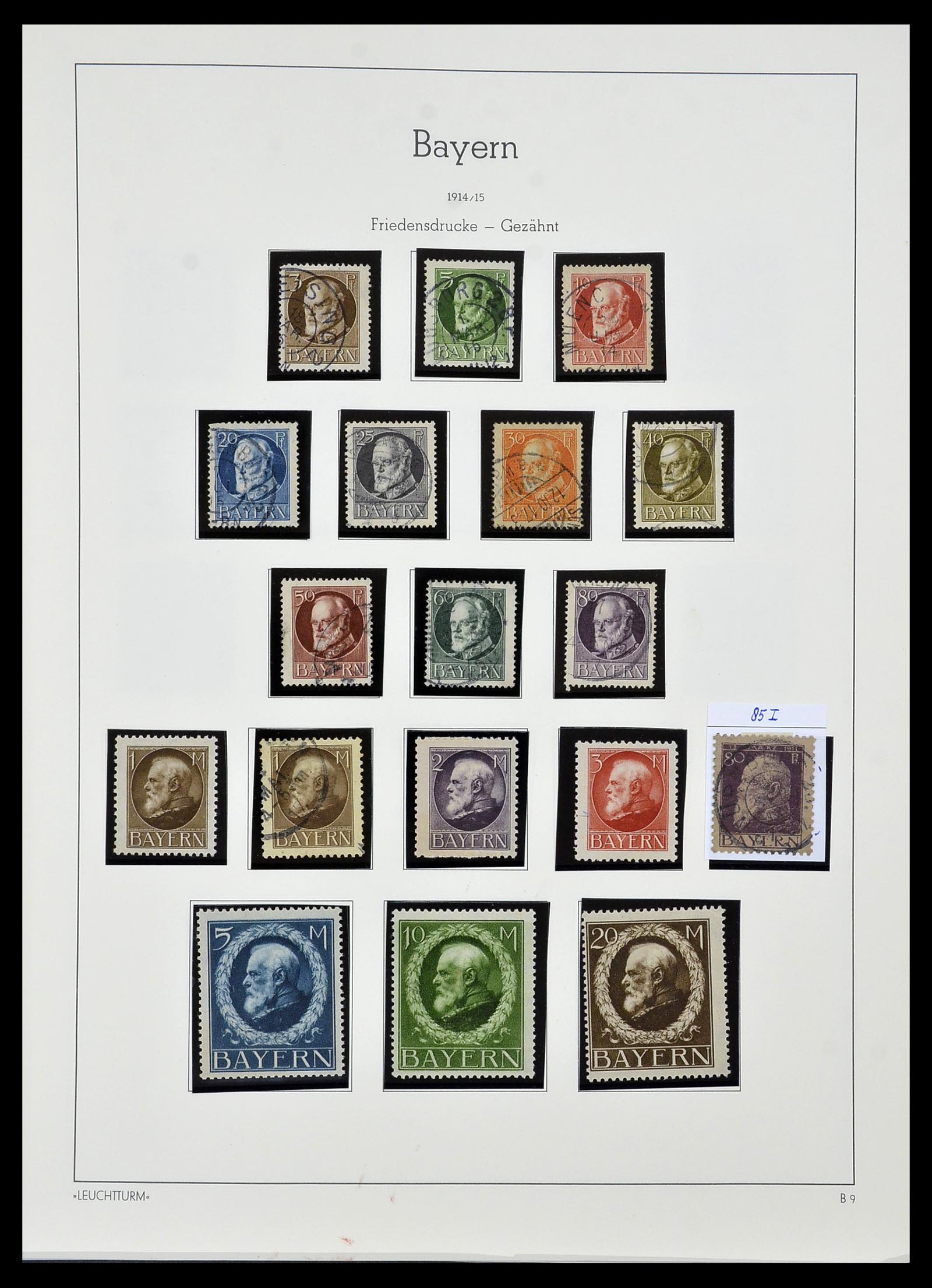 34287 011 - Stamp collection 34287 Bavaria 1849-1920.