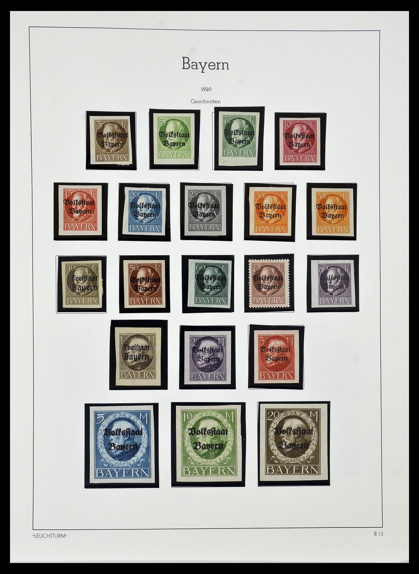 34287 015 - Stamp collection 34287 Bavaria 1849-1920.