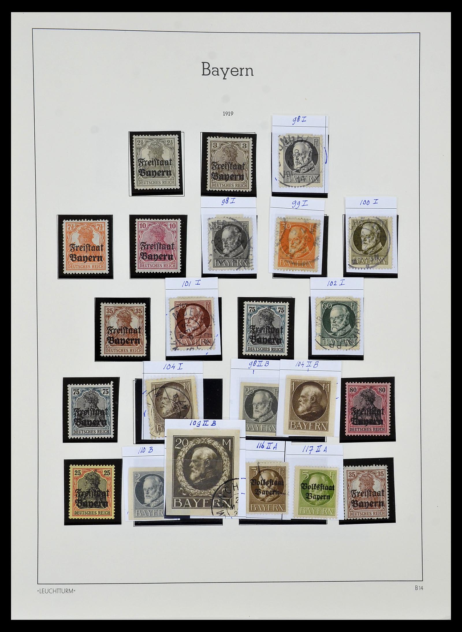 34287 016 - Stamp collection 34287 Bavaria 1849-1920.