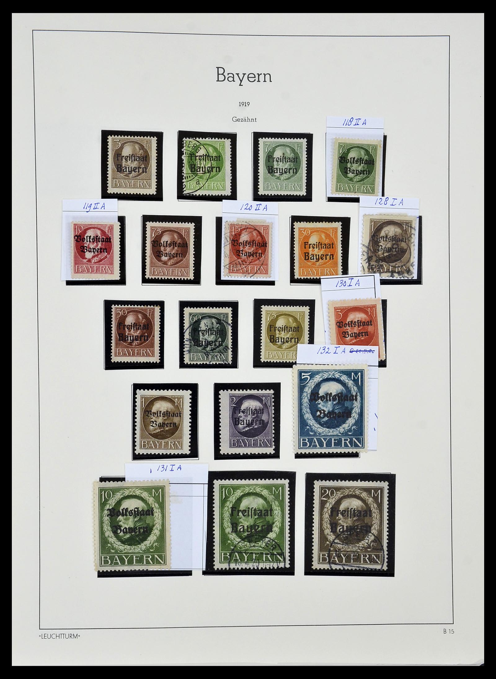34287 017 - Postzegelverzameling 34287 Beieren 1849-1920.