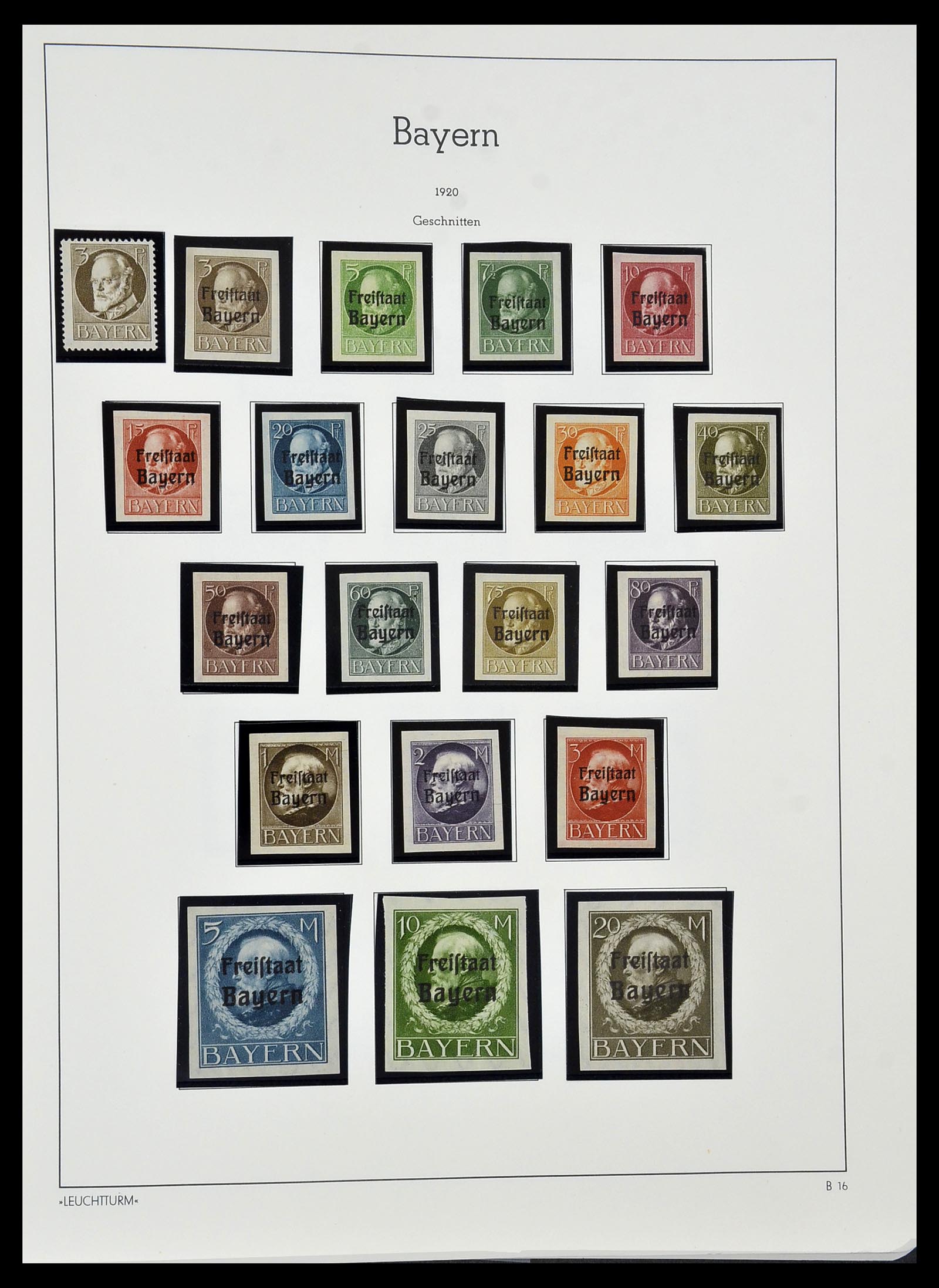 34287 018 - Stamp collection 34287 Bavaria 1849-1920.