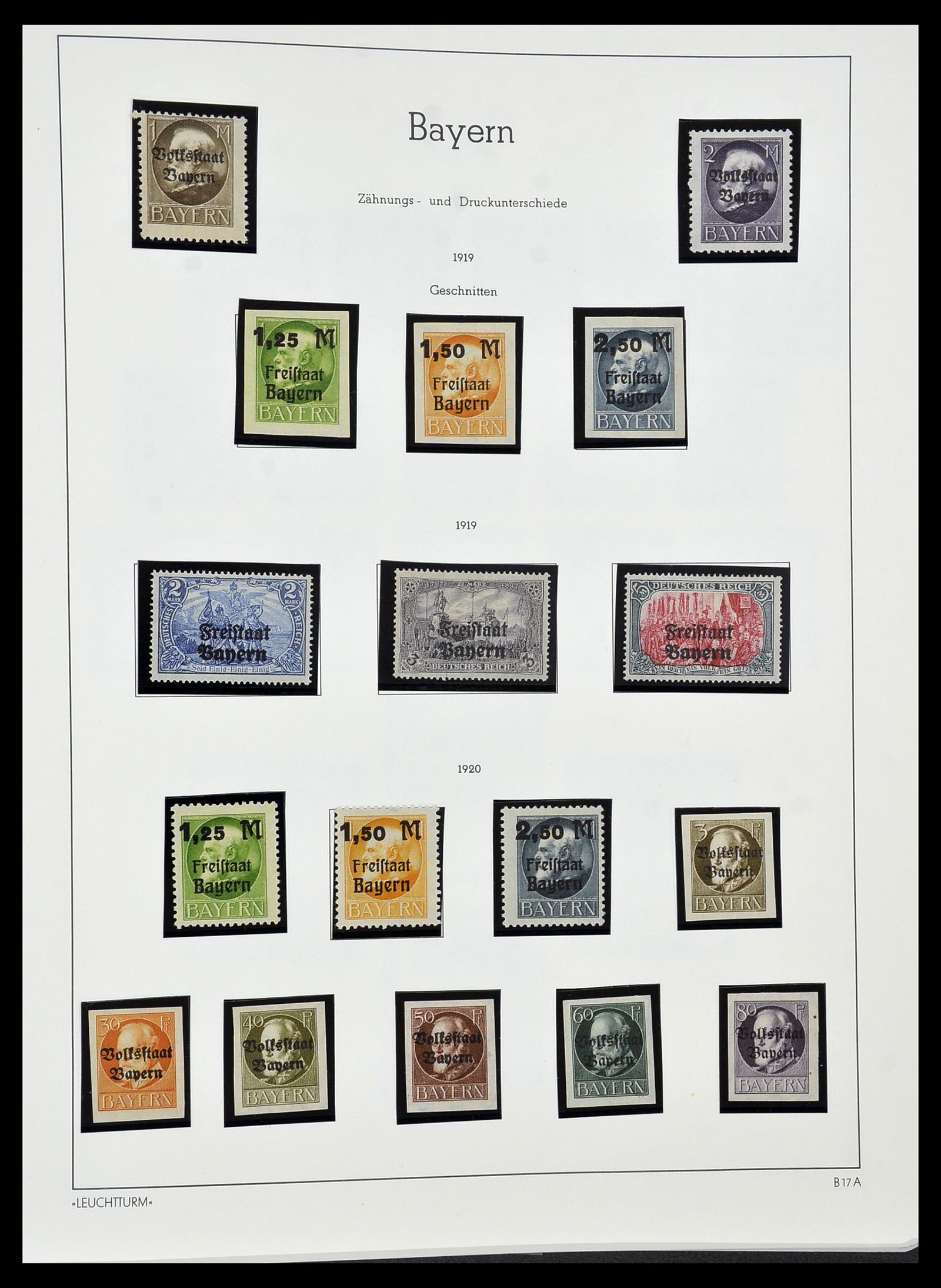 34287 020 - Postzegelverzameling 34287 Beieren 1849-1920.