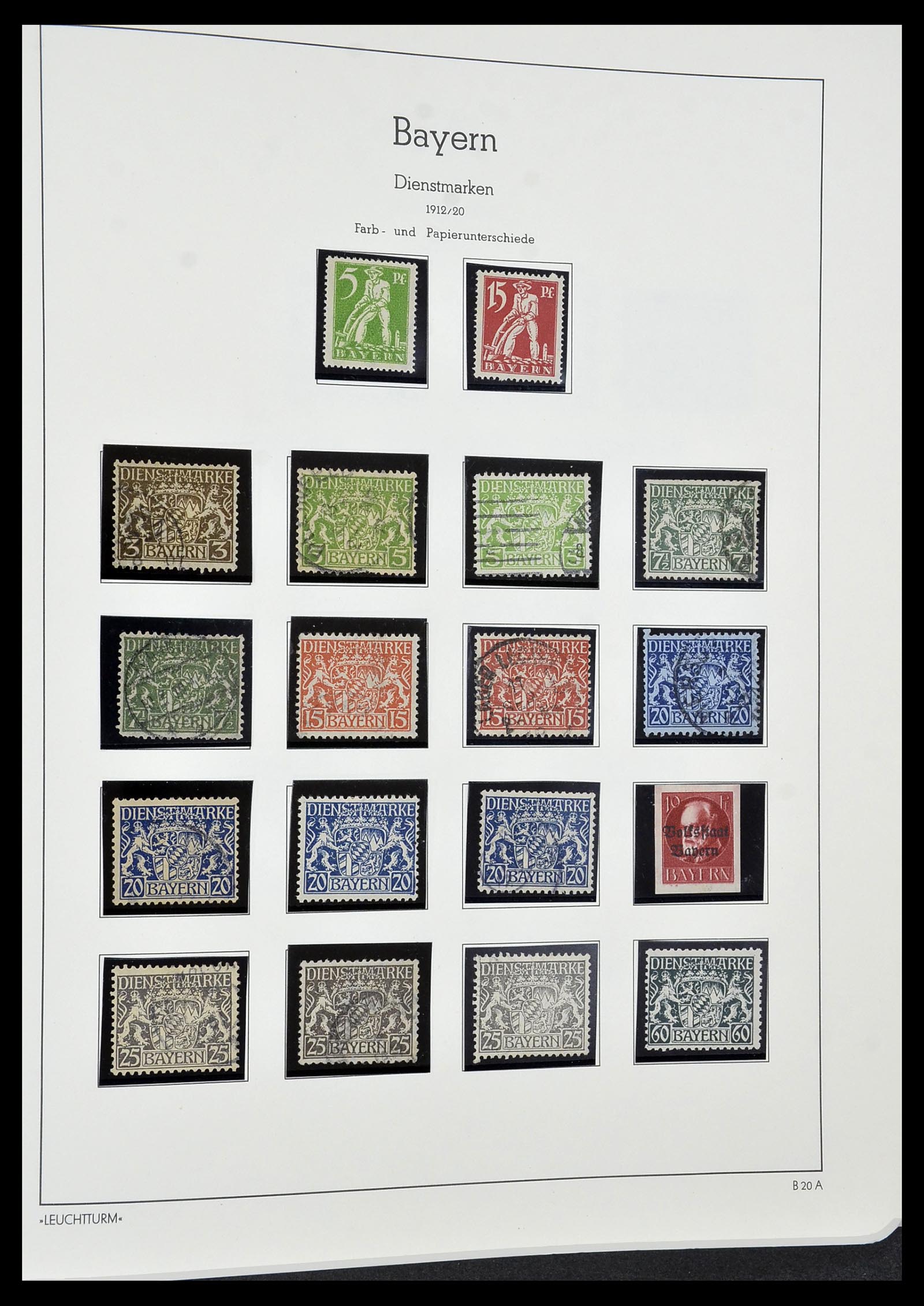 34287 024 - Stamp collection 34287 Bavaria 1849-1920.