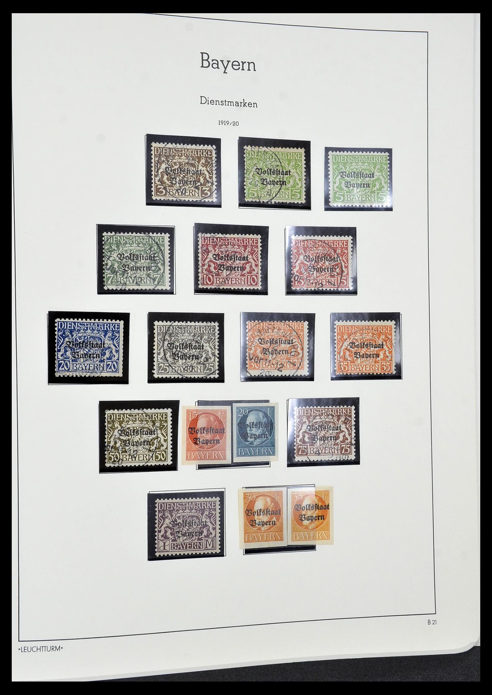 34287 025 - Stamp collection 34287 Bavaria 1849-1920.