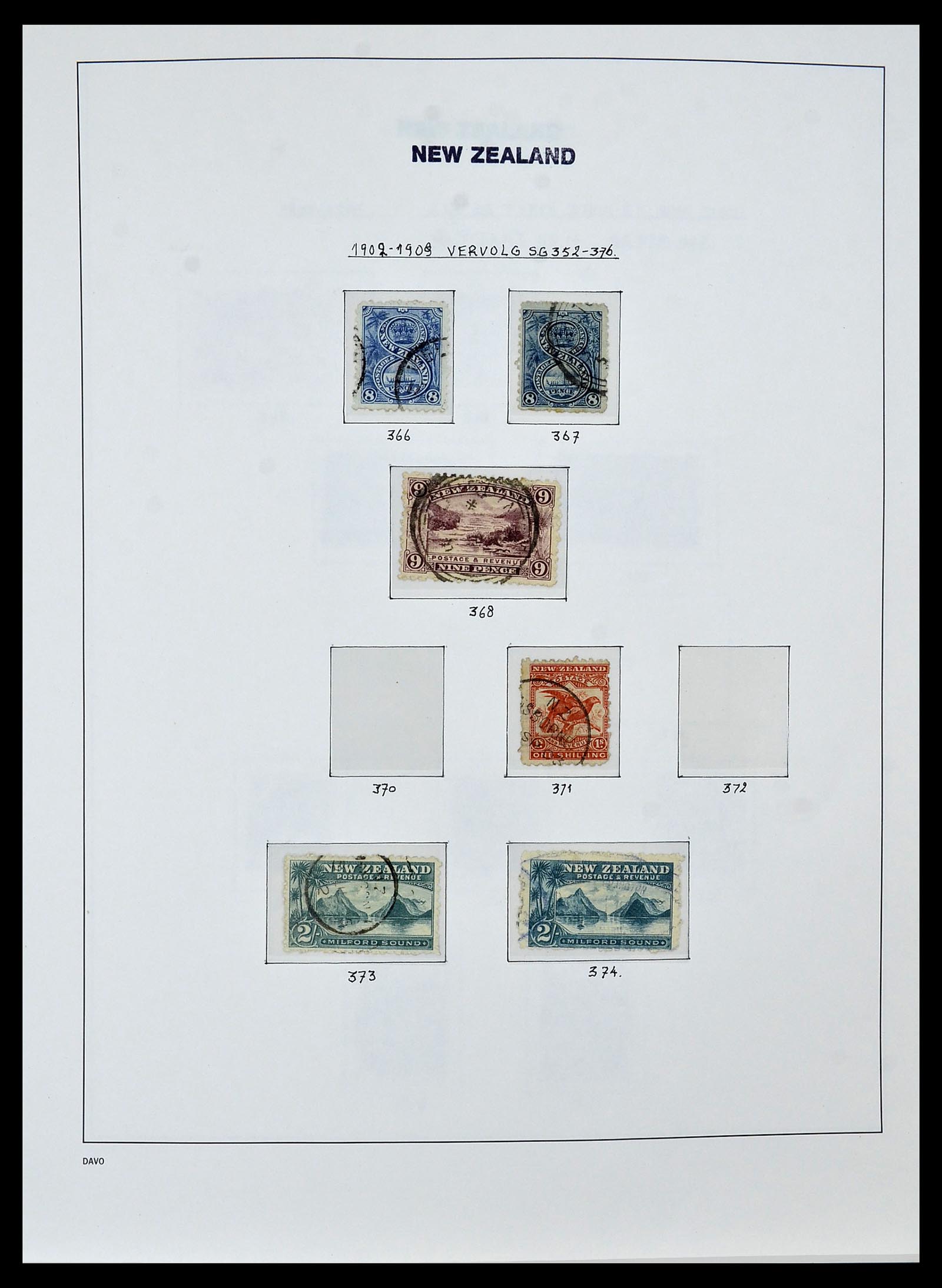 34288 004 - Postzegelverzameling 34288 Nieuw Zeeland 1900-2002.