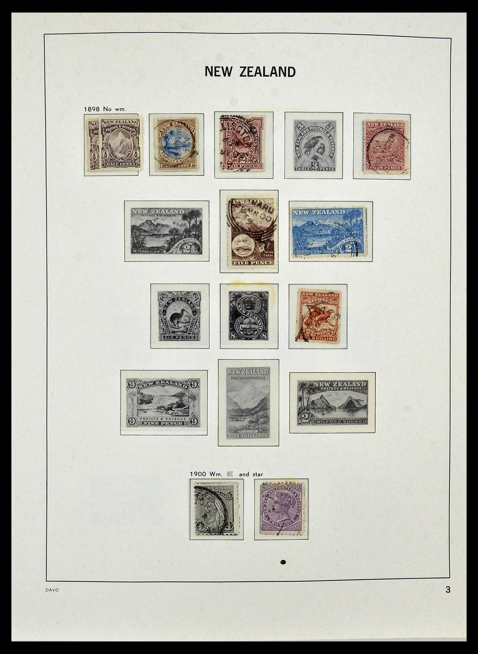 34288 006 - Postzegelverzameling 34288 Nieuw Zeeland 1900-2002.