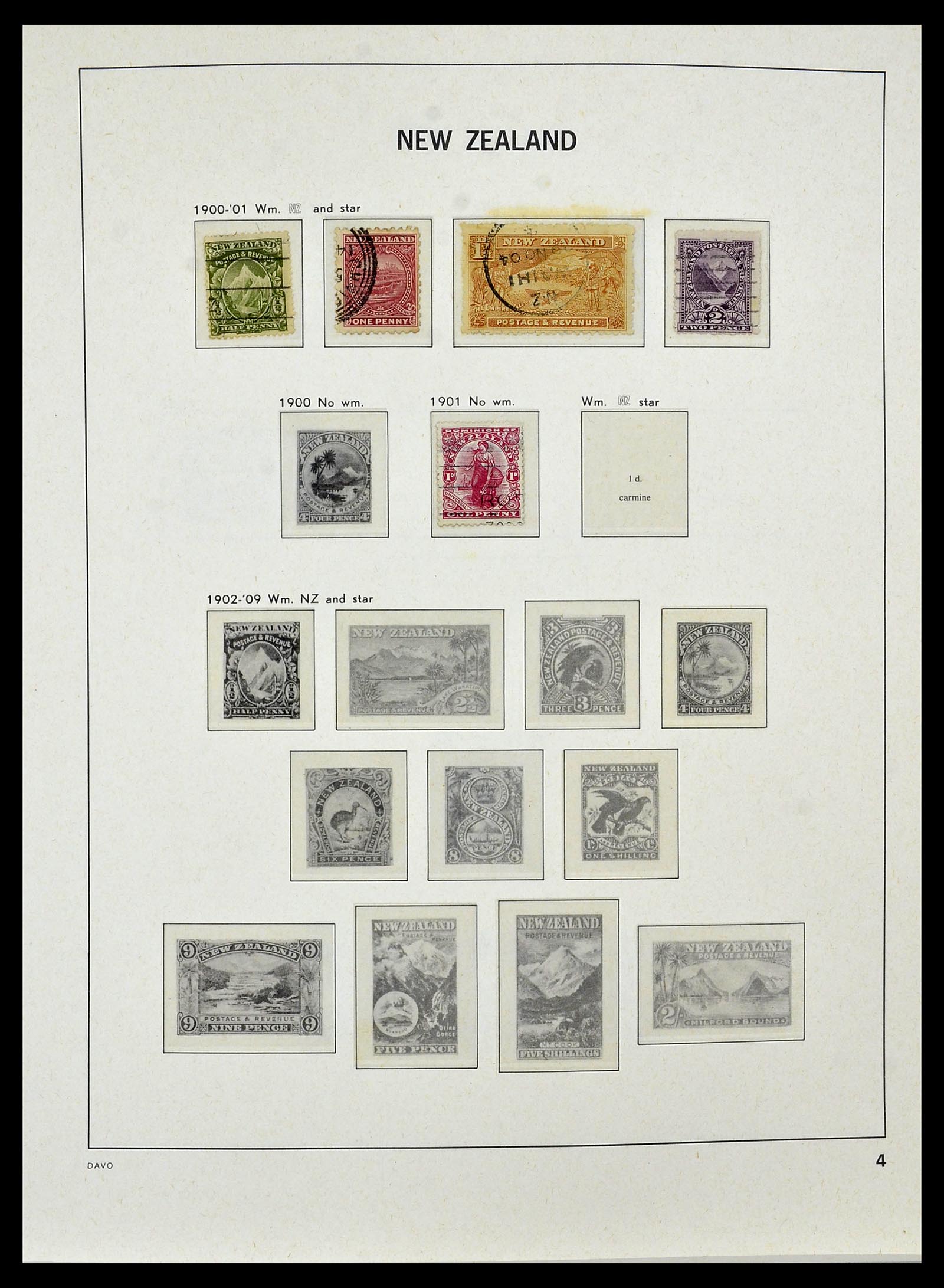 34288 007 - Postzegelverzameling 34288 Nieuw Zeeland 1900-2002.