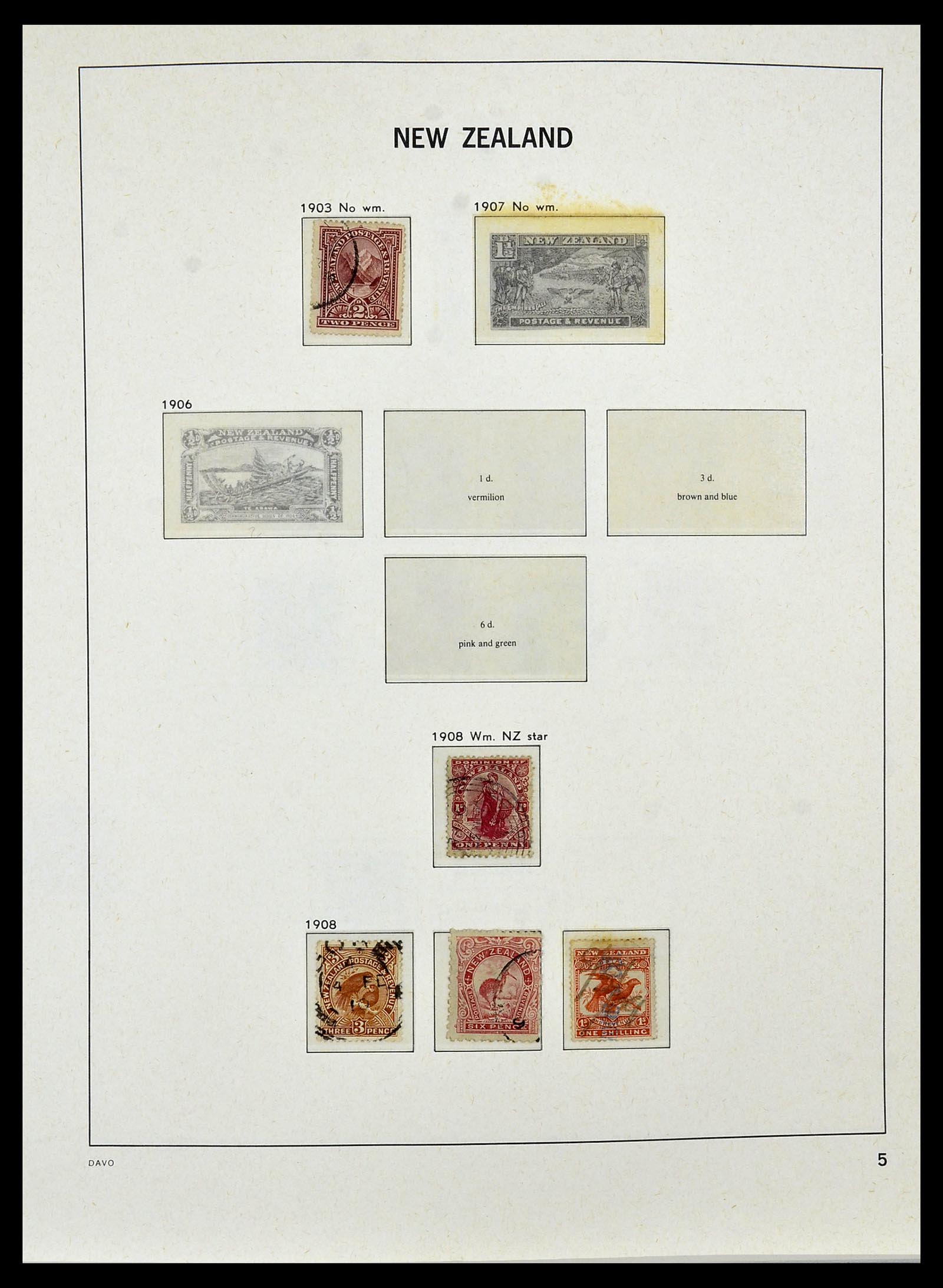 34288 008 - Postzegelverzameling 34288 Nieuw Zeeland 1900-2002.