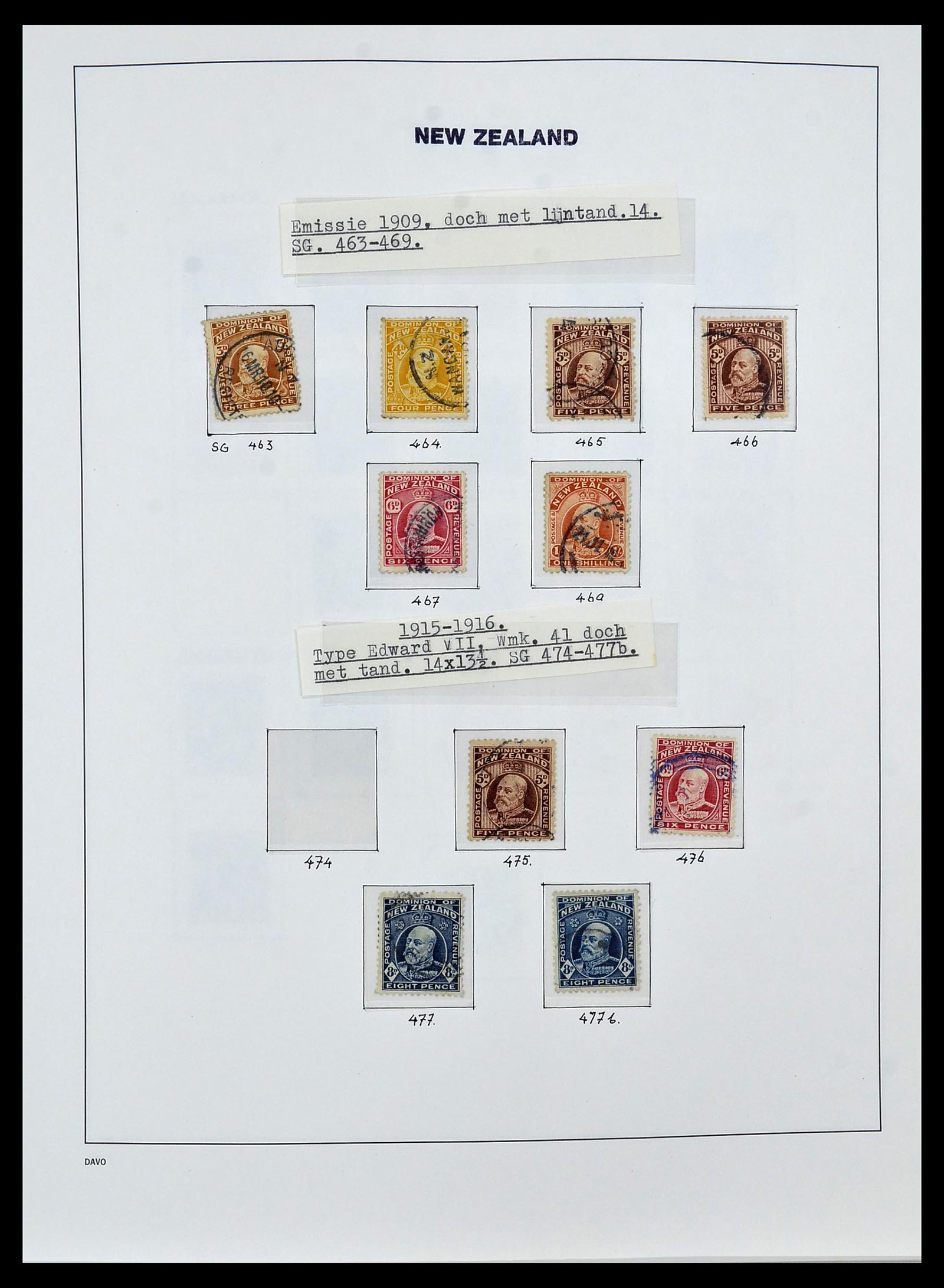 34288 011 - Postzegelverzameling 34288 Nieuw Zeeland 1900-2002.