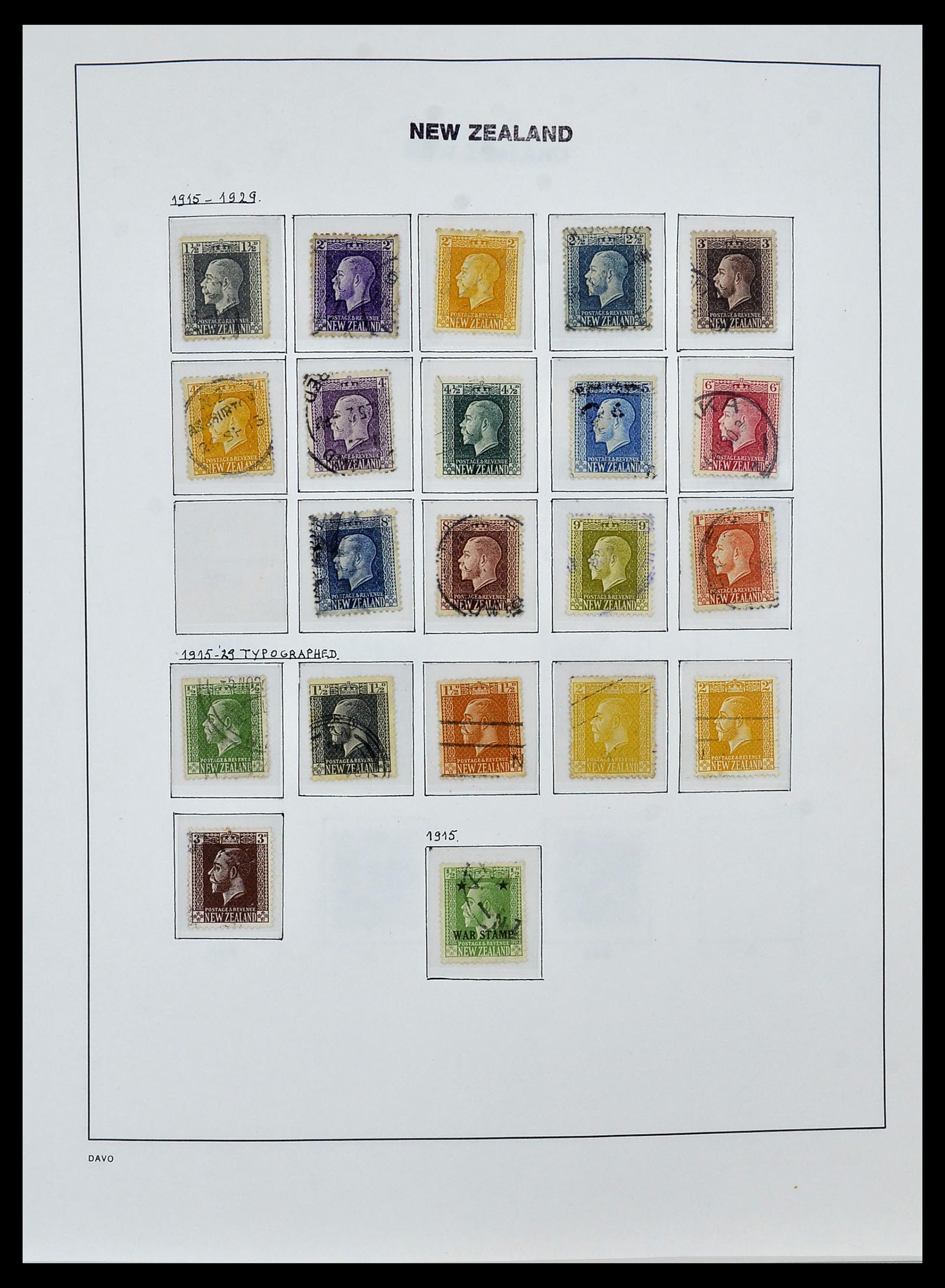 34288 012 - Postzegelverzameling 34288 Nieuw Zeeland 1900-2002.