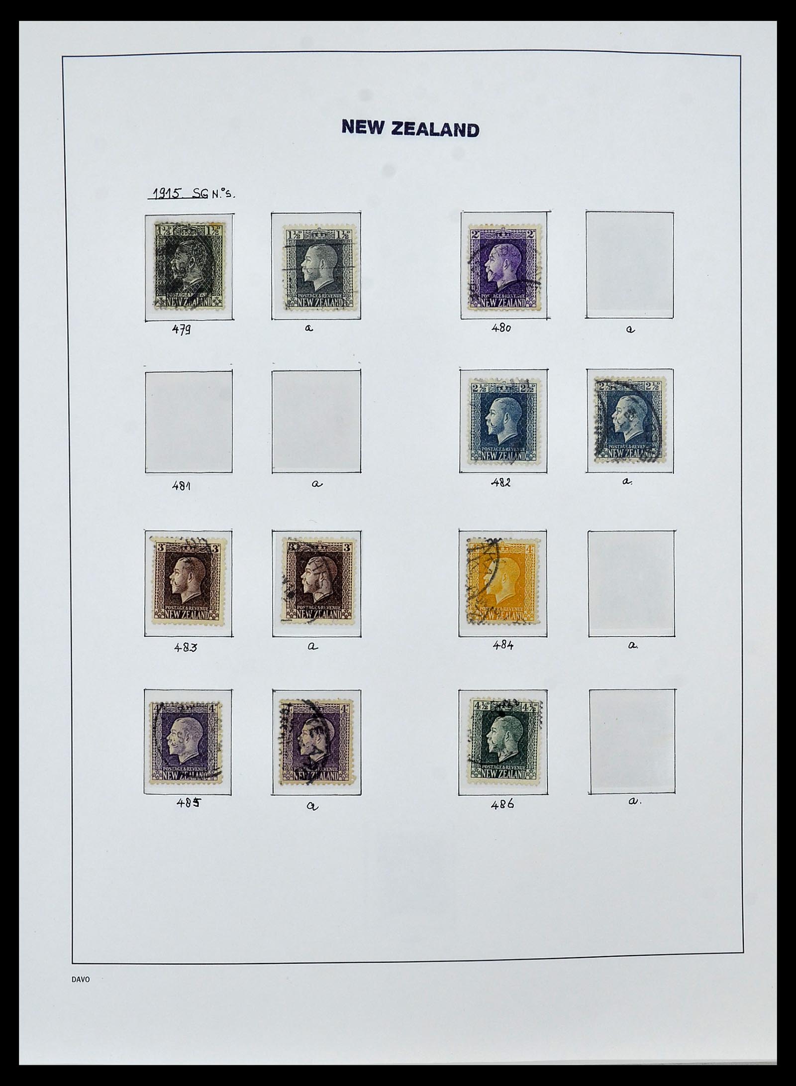 34288 013 - Postzegelverzameling 34288 Nieuw Zeeland 1900-2002.