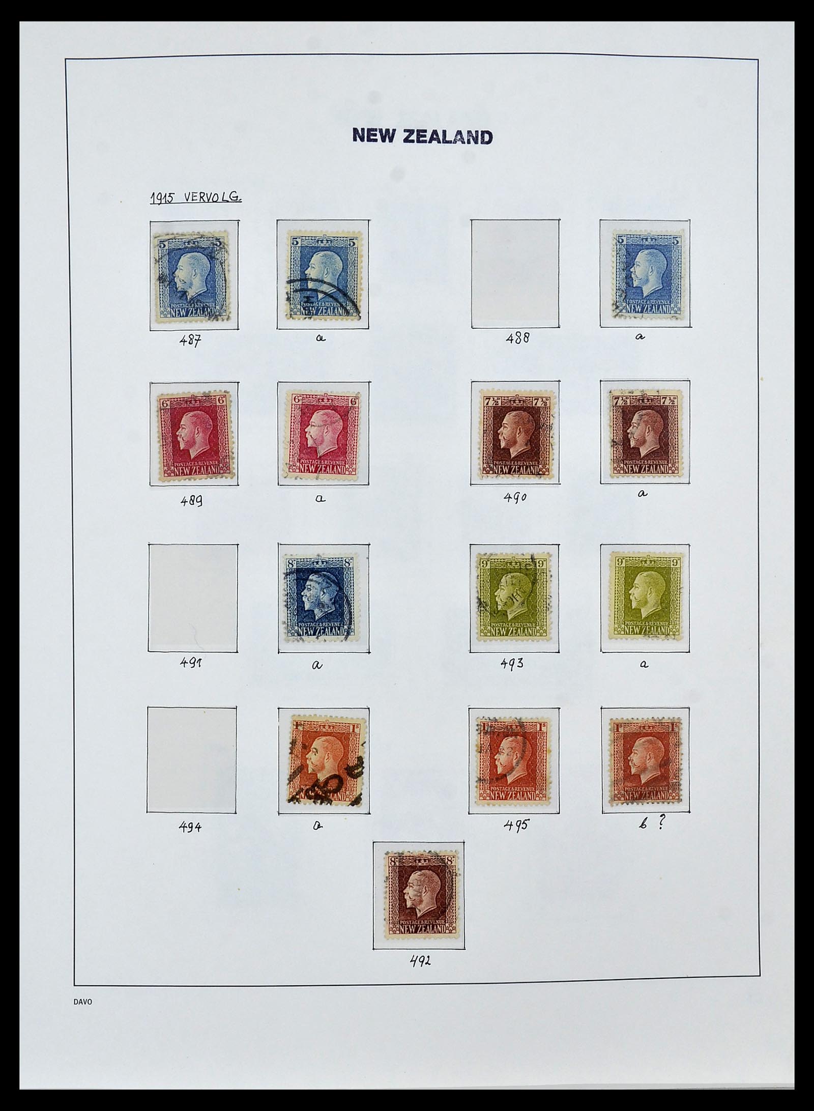 34288 014 - Postzegelverzameling 34288 Nieuw Zeeland 1900-2002.