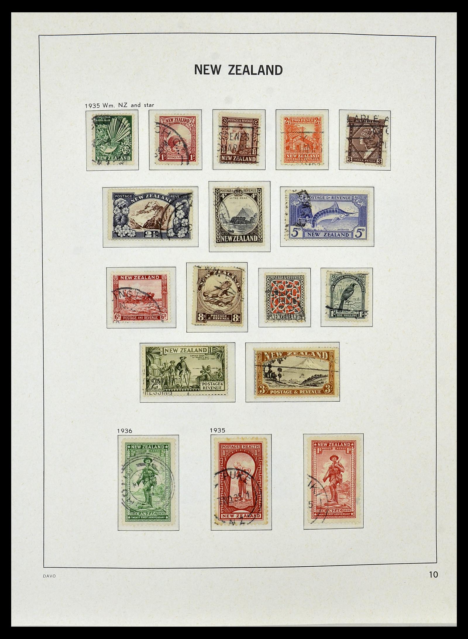 34288 015 - Postzegelverzameling 34288 Nieuw Zeeland 1900-2002.