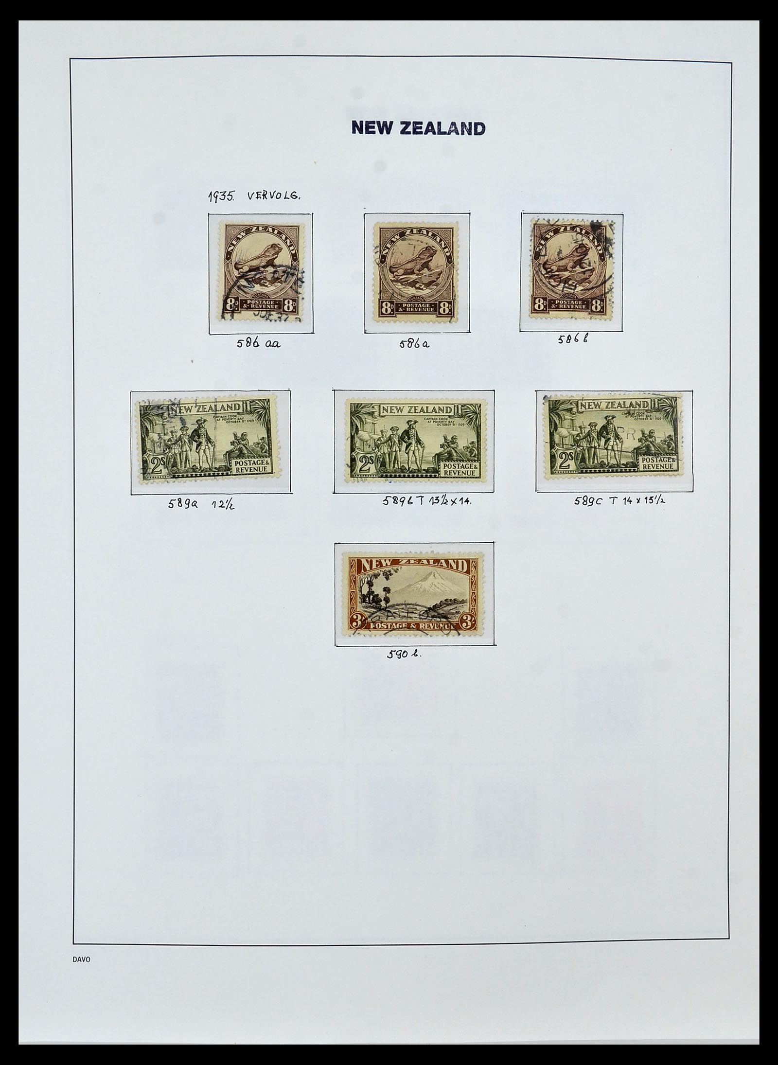 34288 017 - Postzegelverzameling 34288 Nieuw Zeeland 1900-2002.