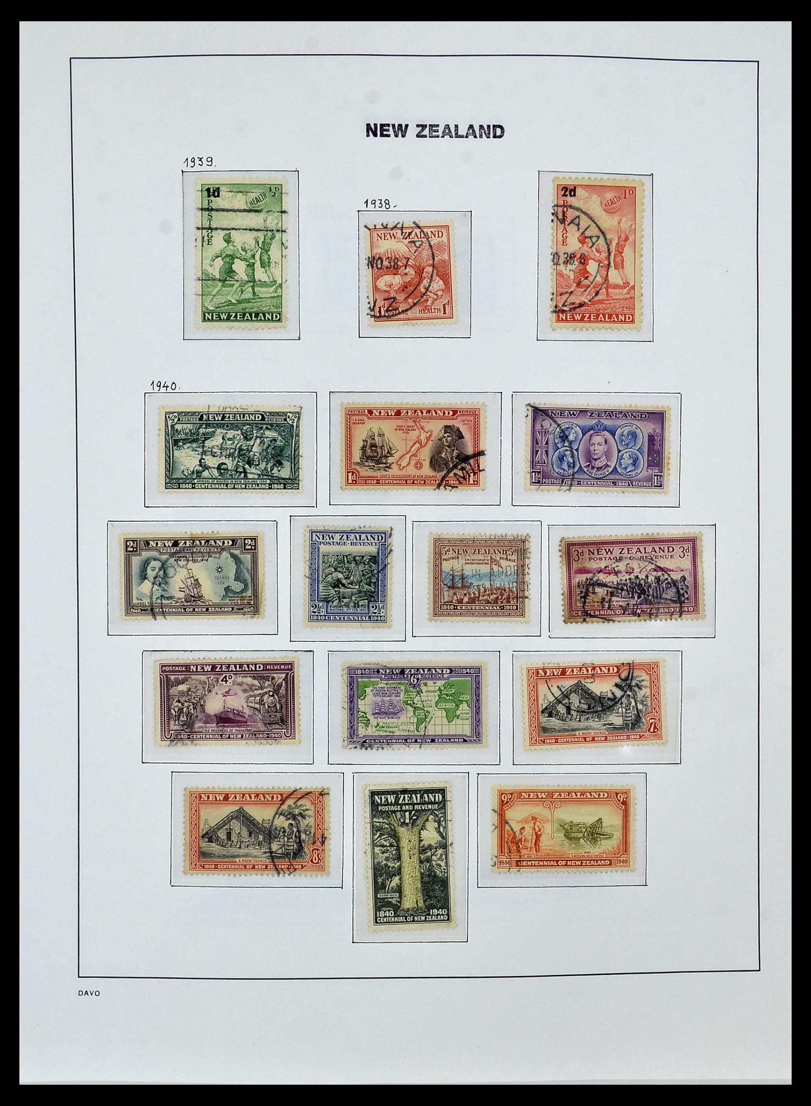 34288 019 - Postzegelverzameling 34288 Nieuw Zeeland 1900-2002.