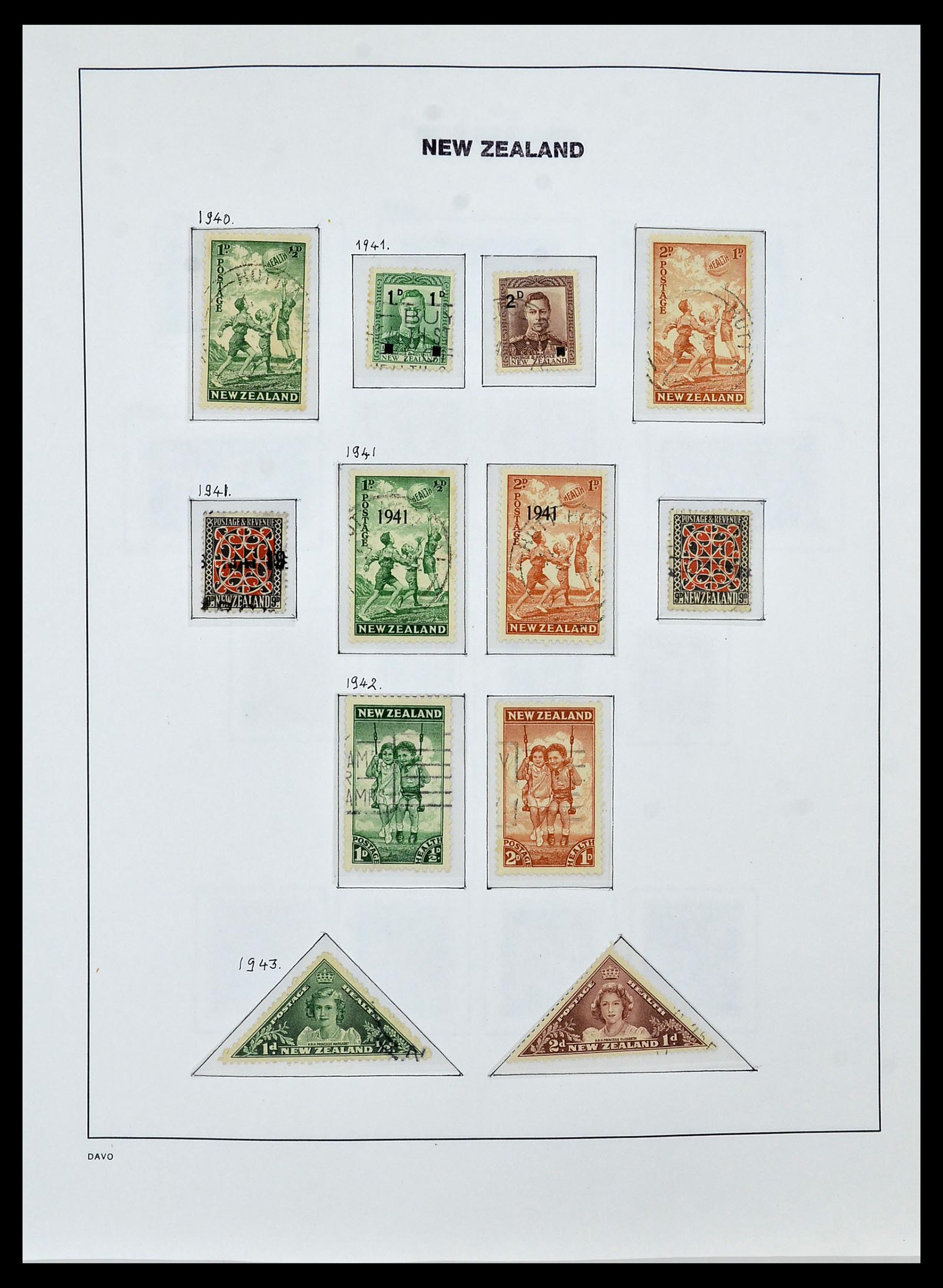 34288 020 - Postzegelverzameling 34288 Nieuw Zeeland 1900-2002.