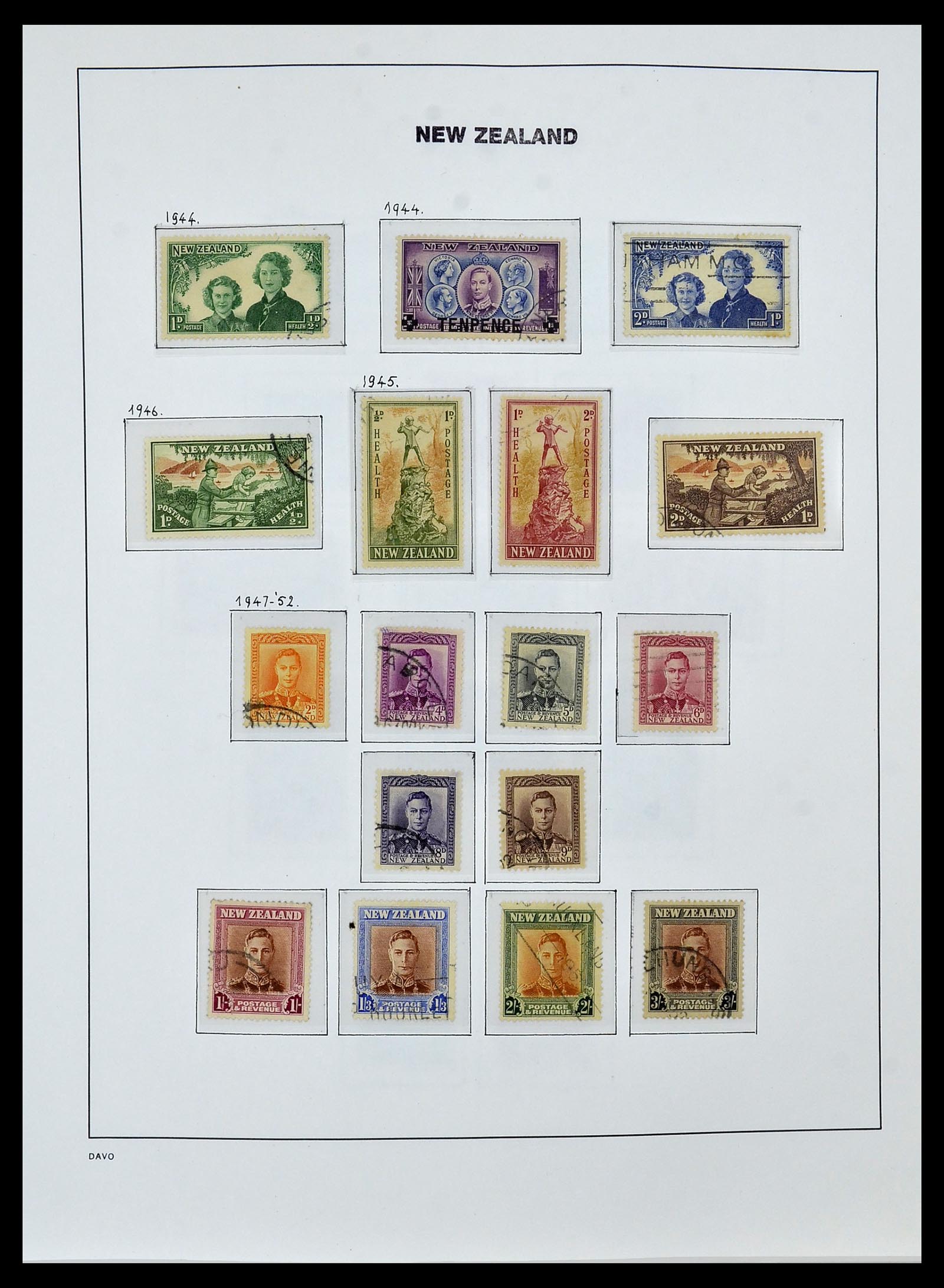 34288 021 - Postzegelverzameling 34288 Nieuw Zeeland 1900-2002.